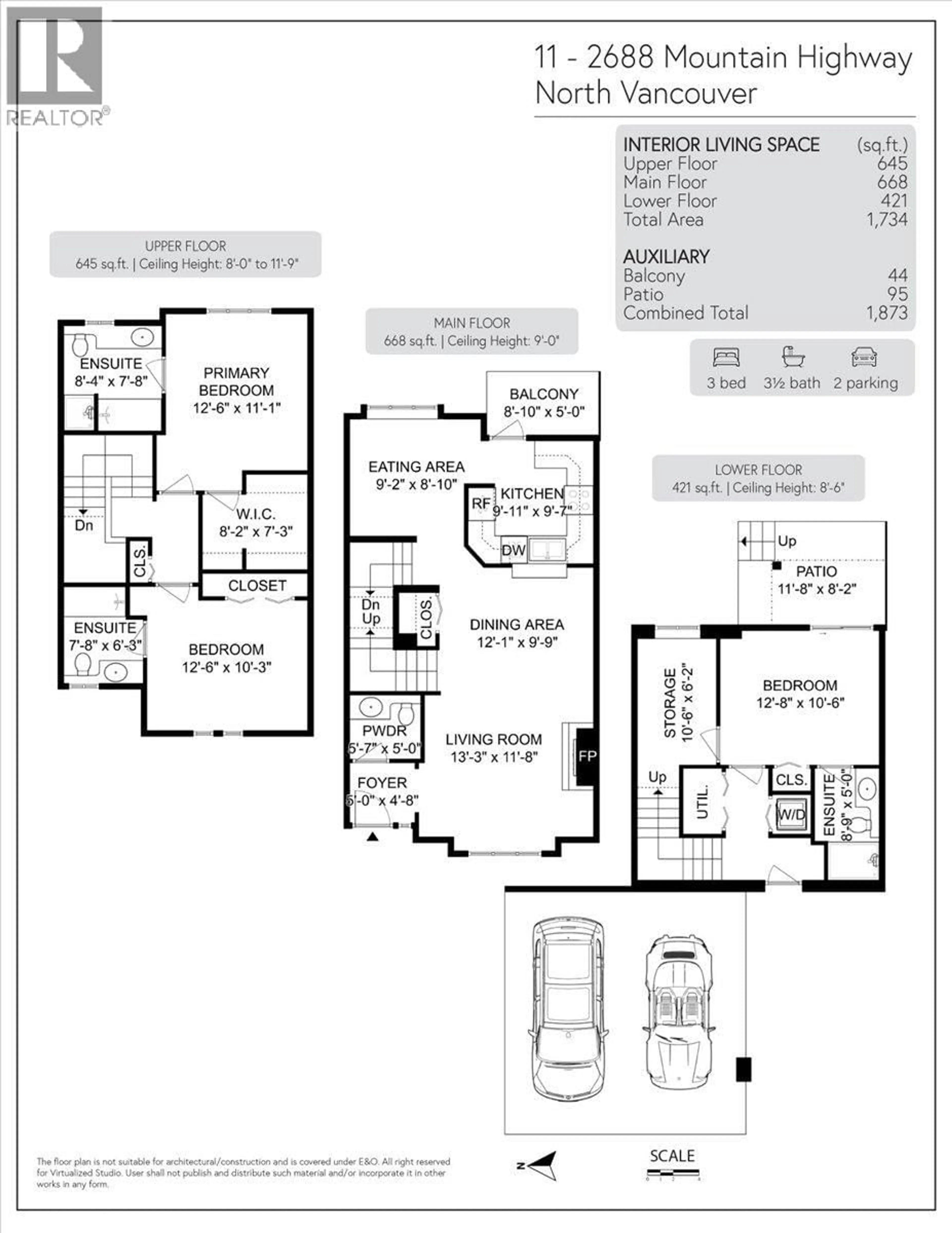 Floor plan for 11 - 2688 MOUNTAIN HIGHWAY, North Vancouver British Columbia V7J2N5