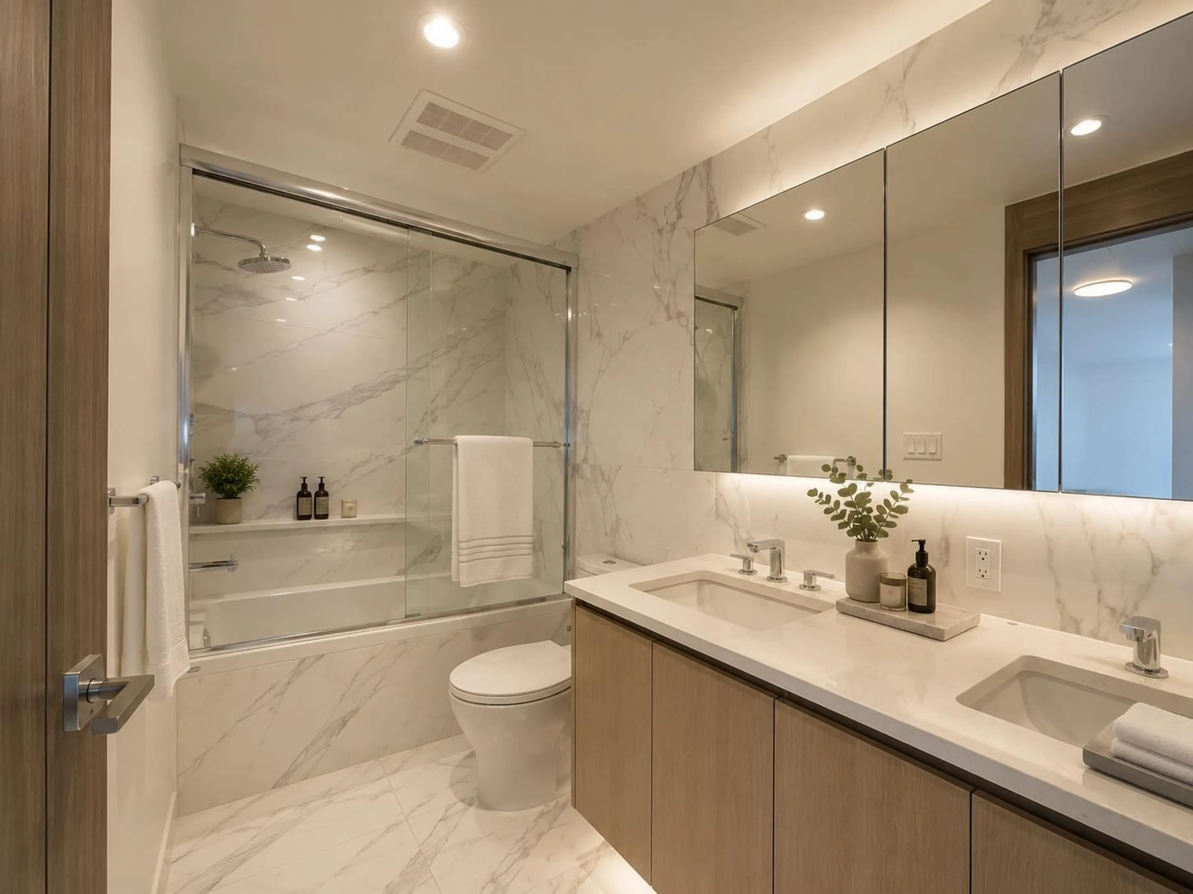 Contemporary bathroom, ceramic/tile floor for 2205 - 9887 WHALLEY BOULEVARD, Surrey British Columbia V3T0P4