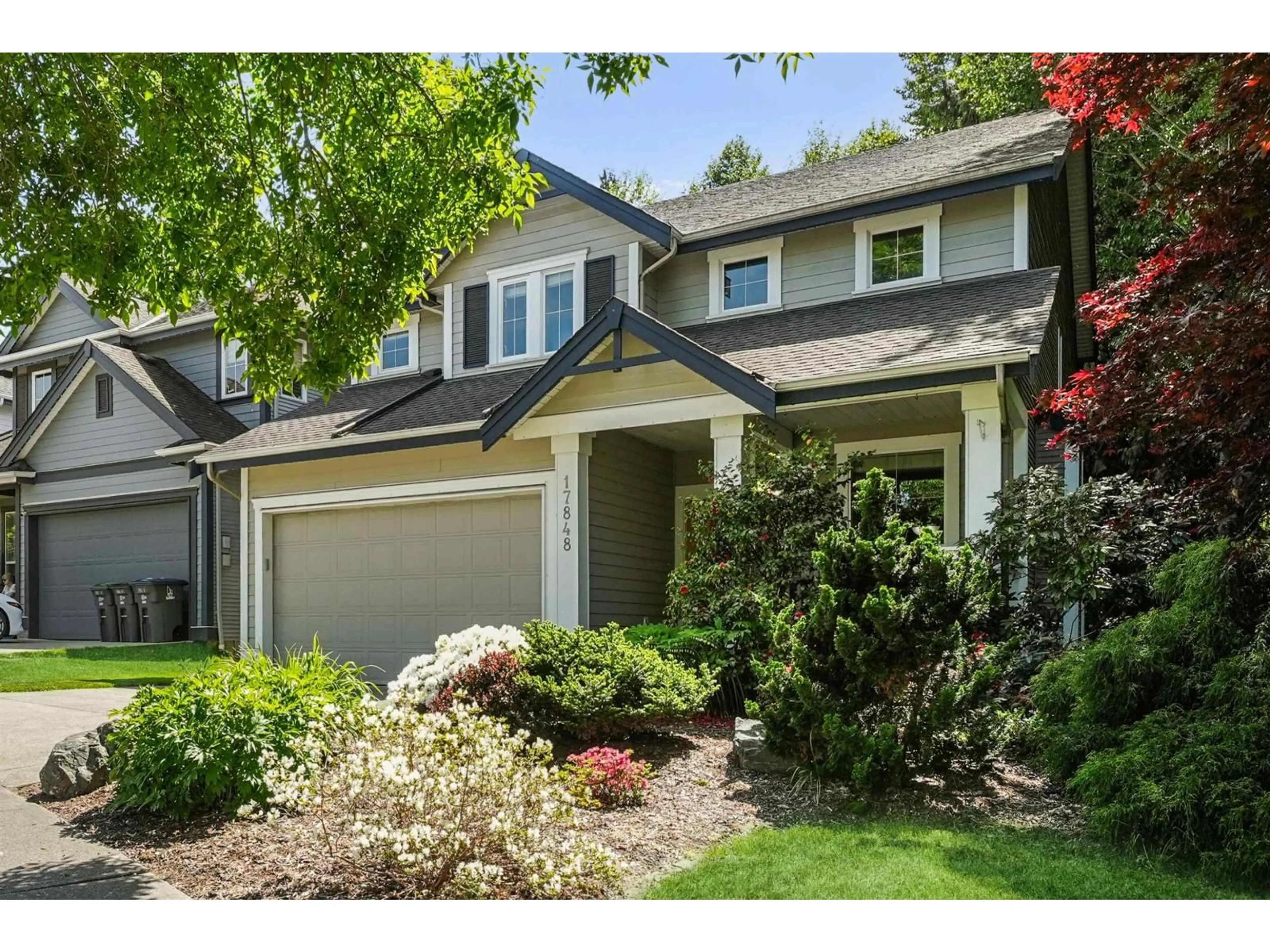 Home with vinyl exterior material, street for 17848 70 AVENUE, Surrey British Columbia V3S7S5
