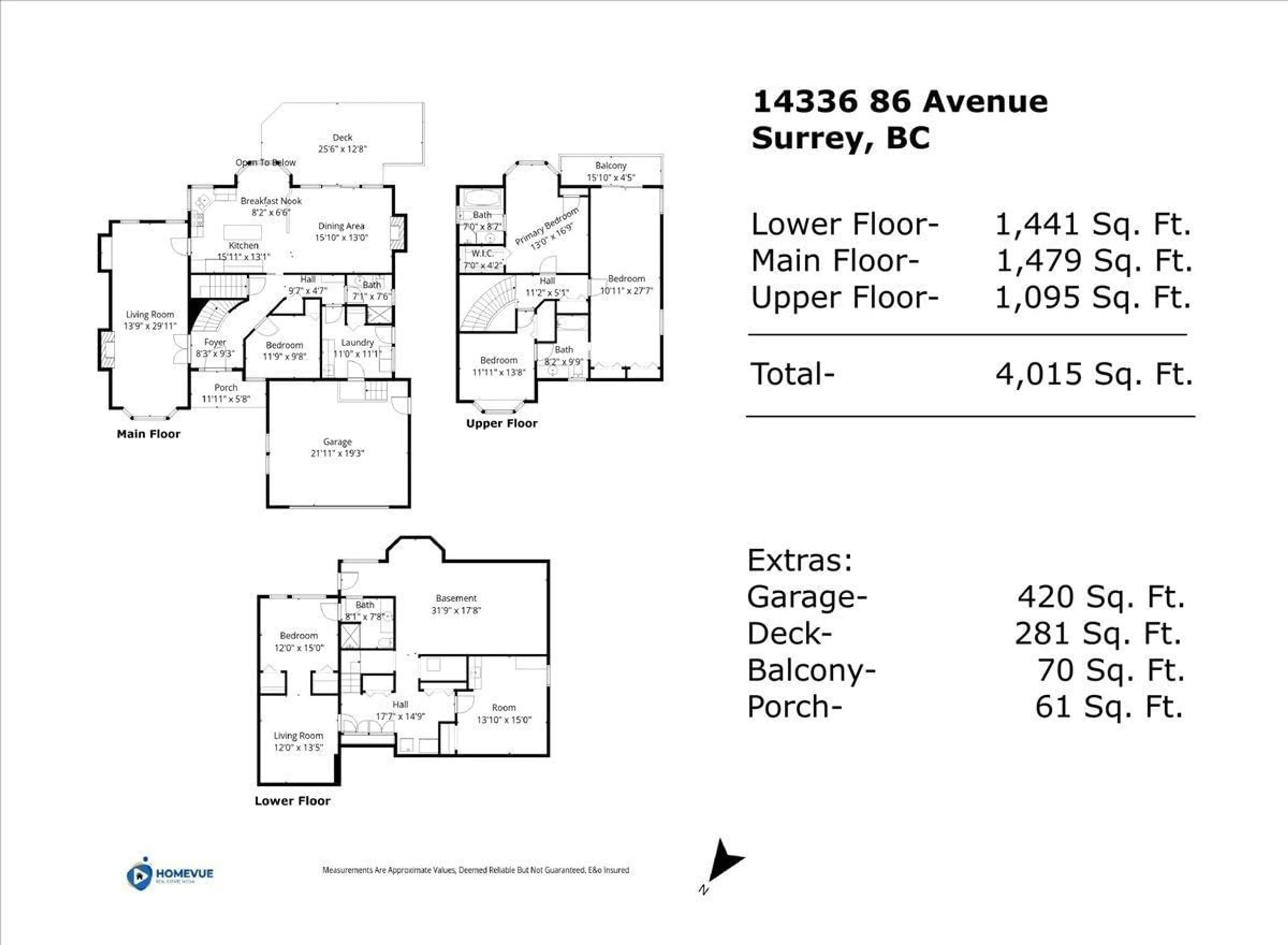 Floor plan for 14336 86 AVENUE, Surrey British Columbia V3W0N9