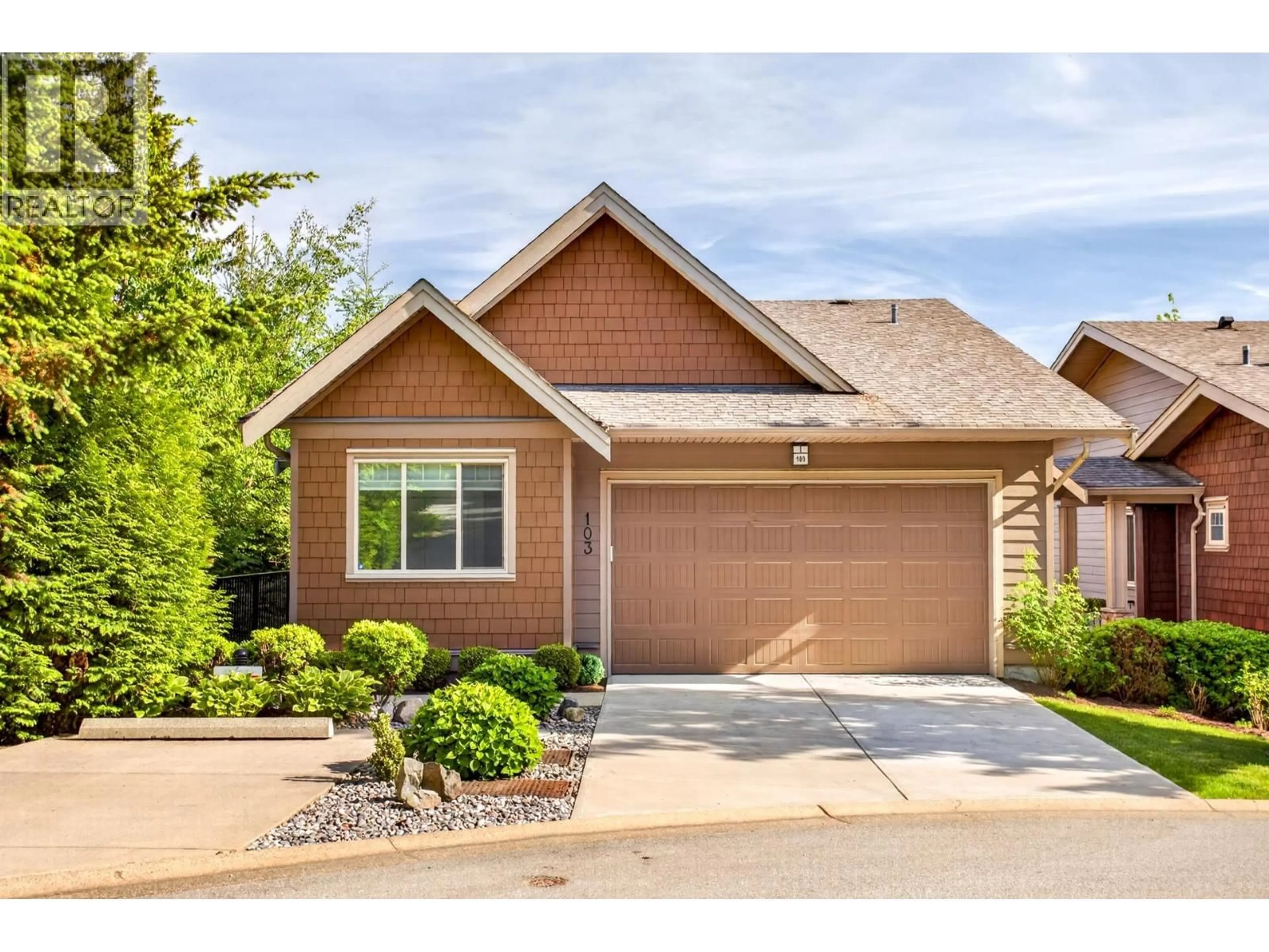 Home with brick exterior material, street for 103 - 3451 BURKE VILLAGE PROMENADE, Coquitlam British Columbia V3E0K1