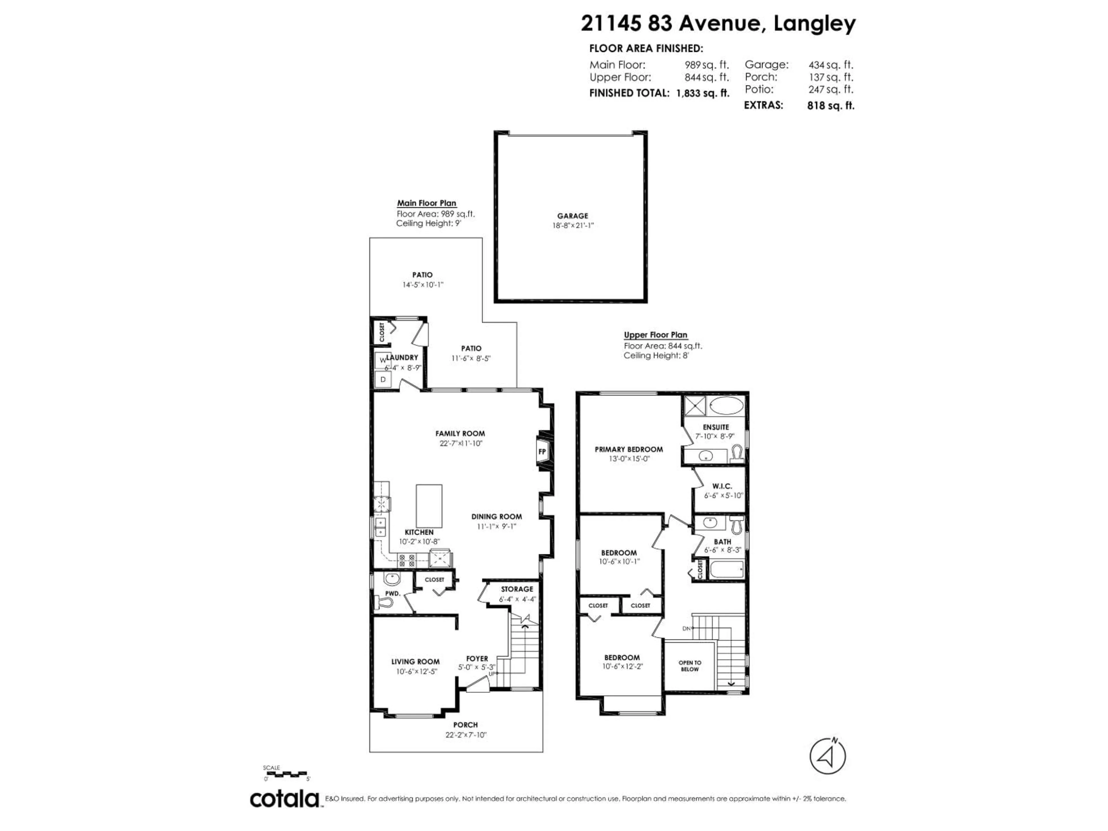 Floor plan for 21145 83RD AVENUE, Langley British Columbia V2Y0C2