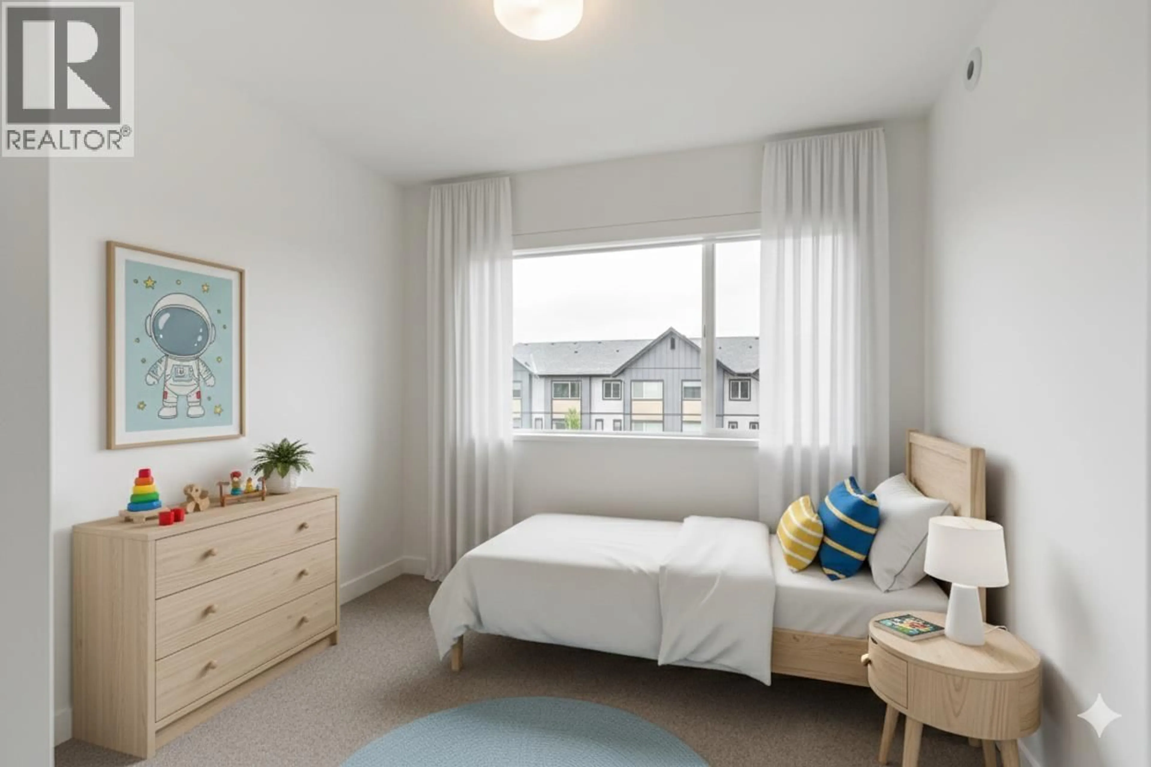 Bedroom with bed, wood/laminate floor for 19 - 4408 CORMORANT WAY, Tsawwassen British Columbia V4M0E9