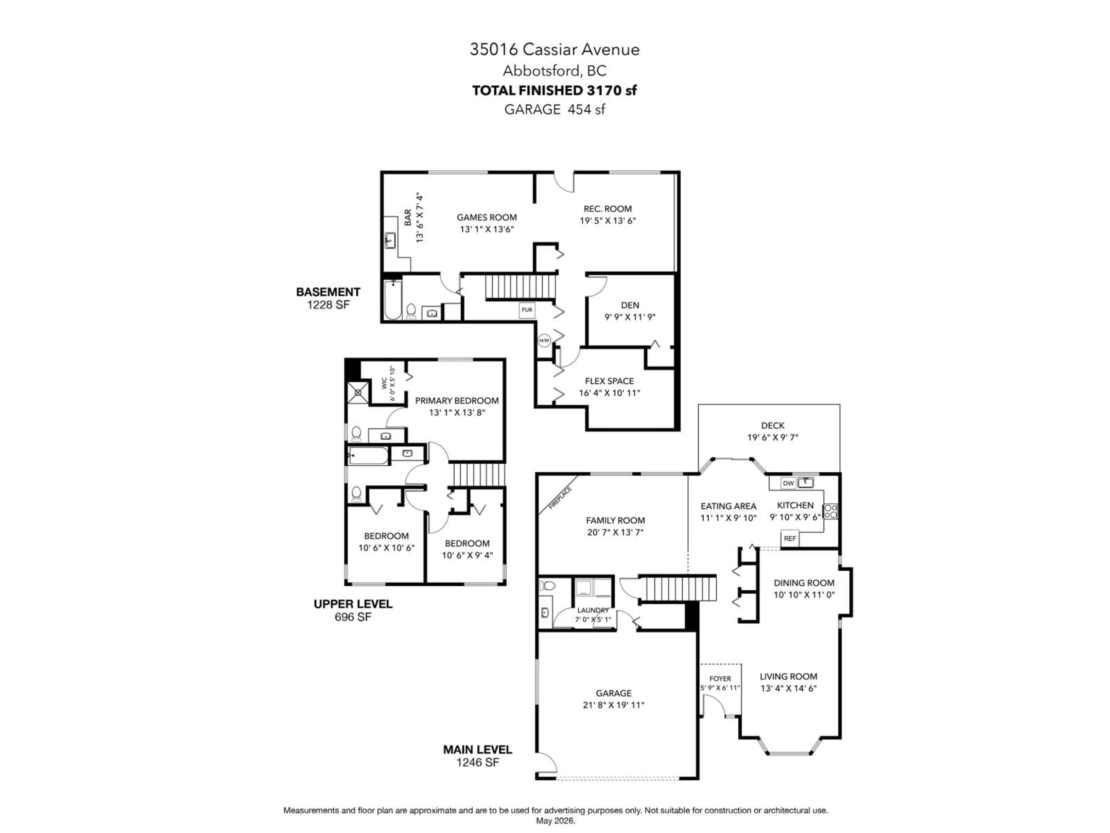 Floor plan for 35016 CASSIAR AVENUE, Abbotsford British Columbia V5S5S9