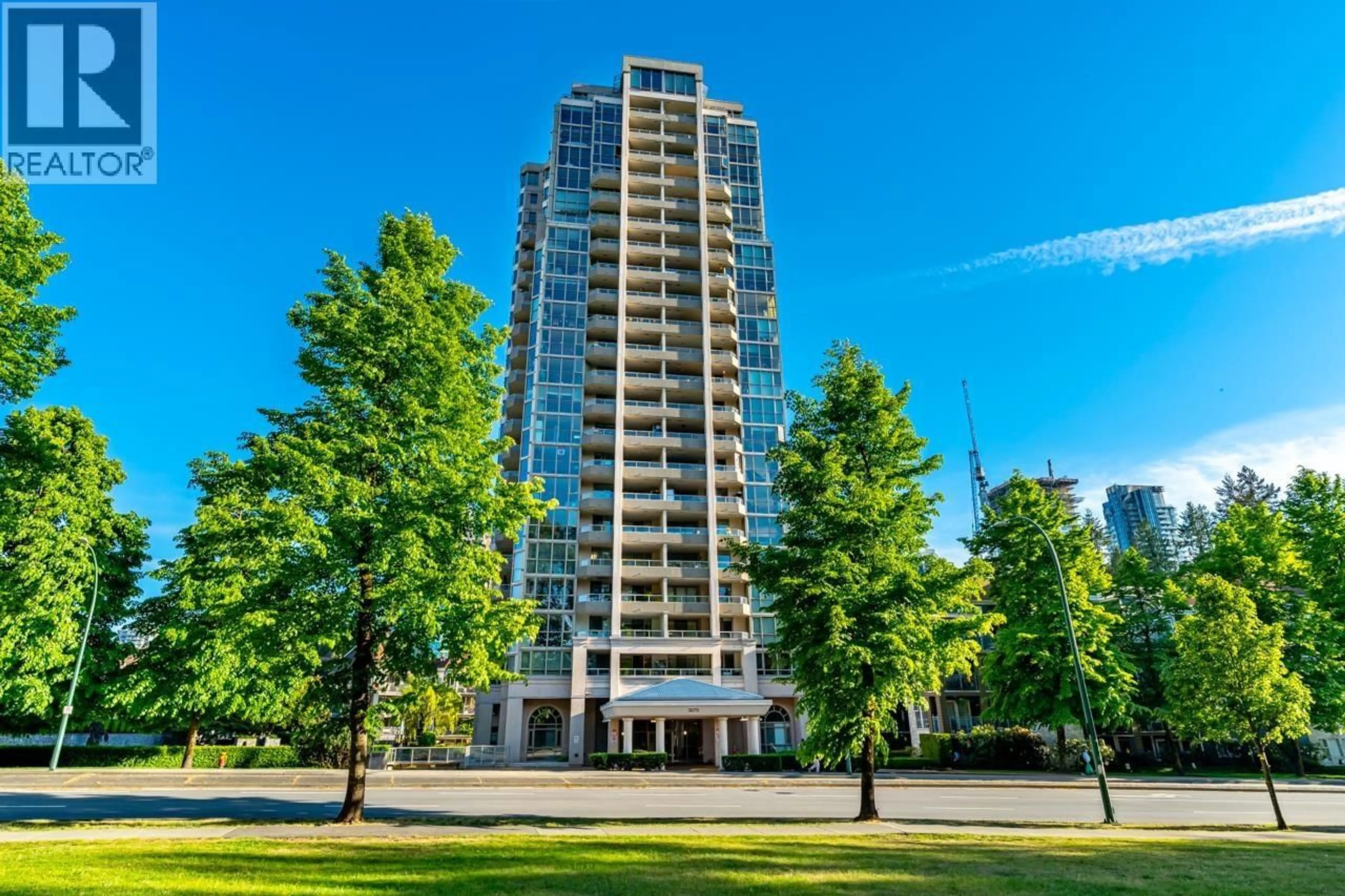 A pic from outside/outdoor area/front of a property/back of a property/a pic from drone, building for 408 - 3070 GUILDFORD WAY, Coquitlam British Columbia V3B7R8