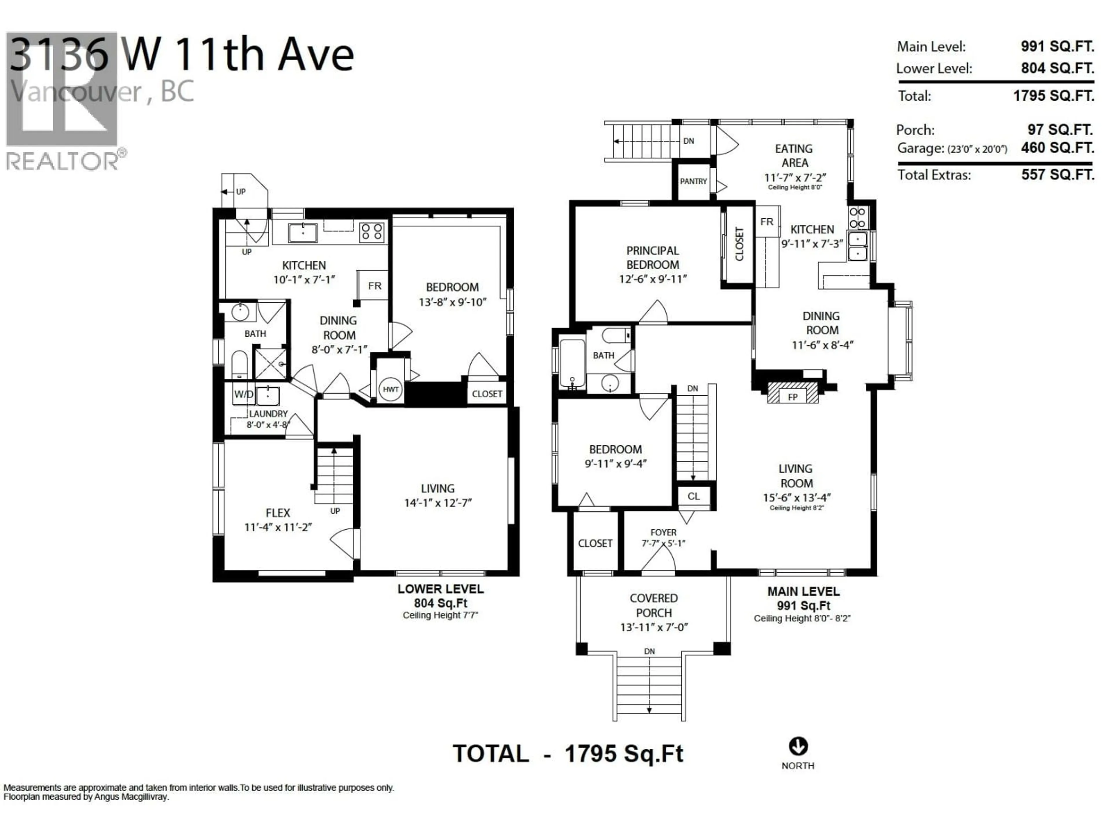 Floor plan for 3136 11TH AVENUE, Vancouver British Columbia V6K2M7