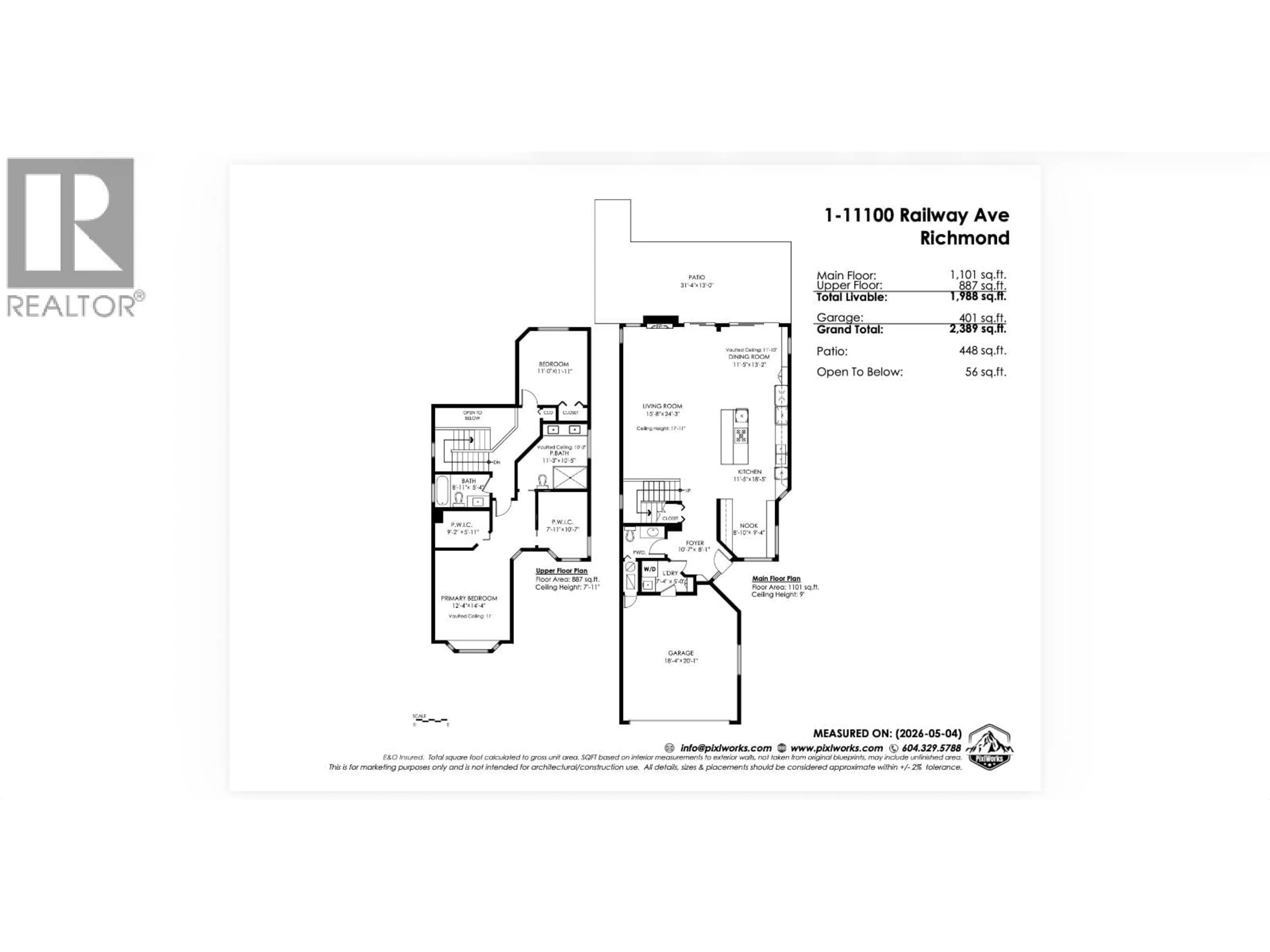 Floor plan for 1 - 11100 RAILWAY AVENUE, Richmond British Columbia V7E6J8