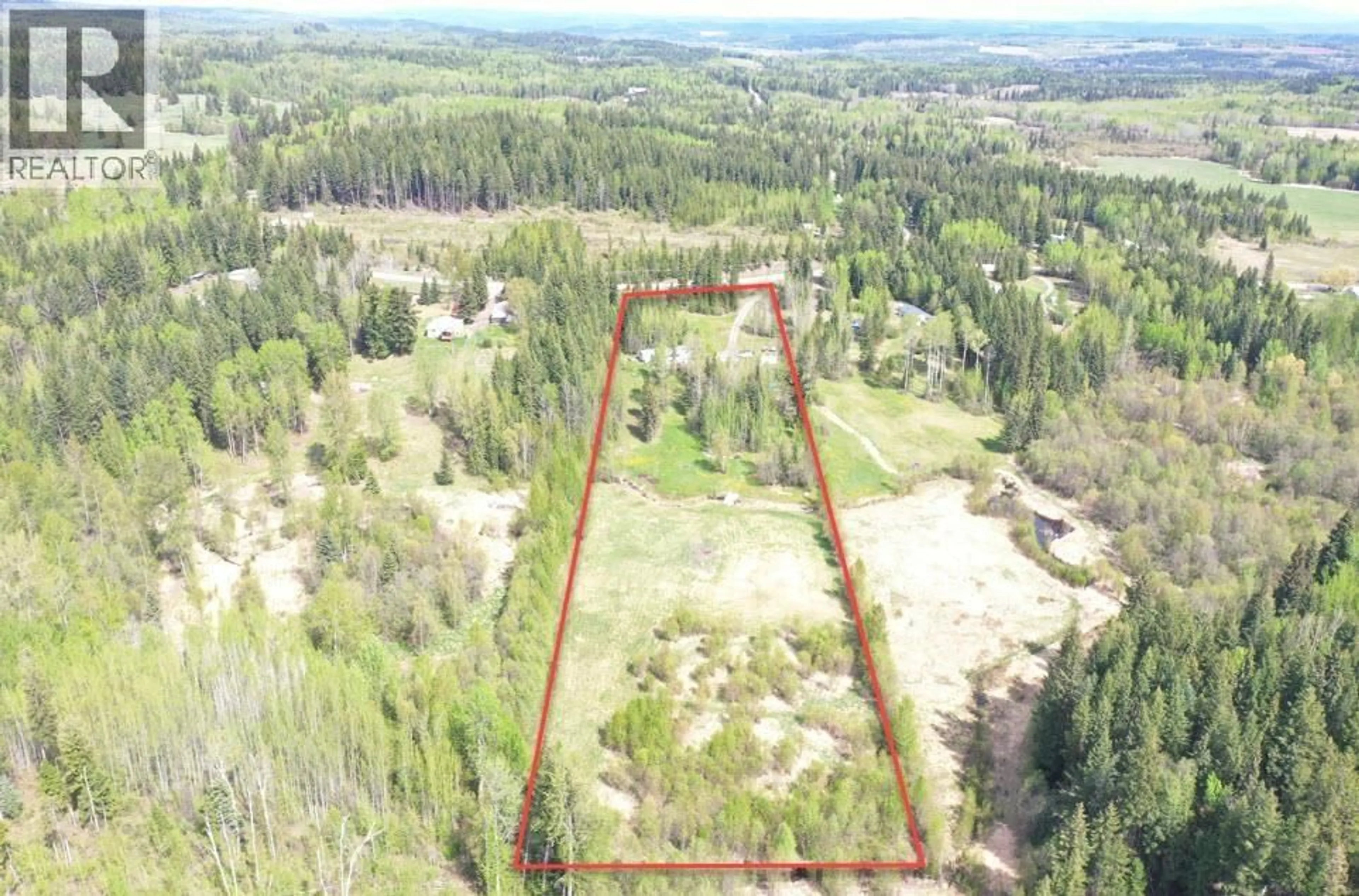 A pic from outside/outdoor area/front of a property/back of a property/a pic from drone, forest/trees view for 2817 NAZKO ROAD, Quesnel British Columbia V2J7E5