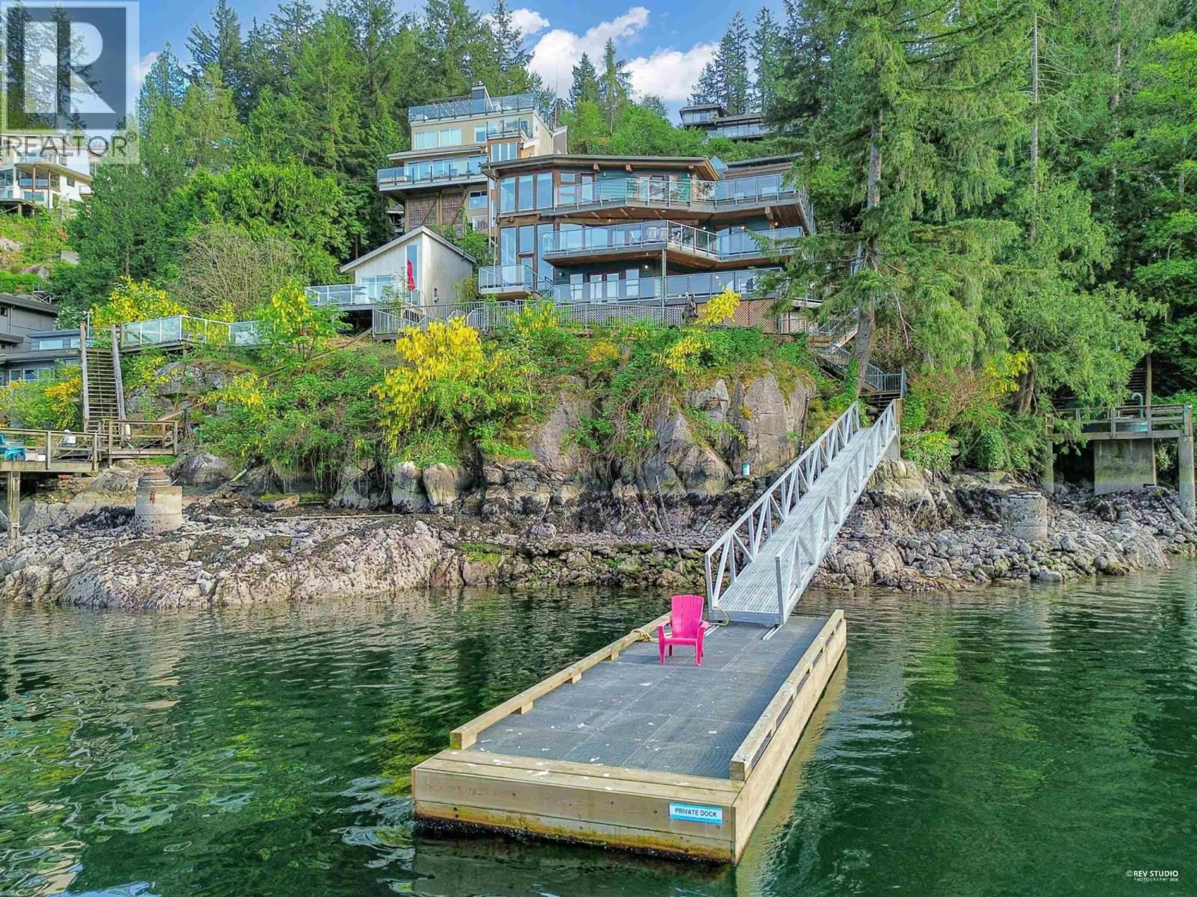 A pic from outside/outdoor area/front of a property/back of a property/a pic from drone, water/lake/river/ocean view for 2136 LOCKEHAVEN ROAD, North Vancouver British Columbia V7G1X6