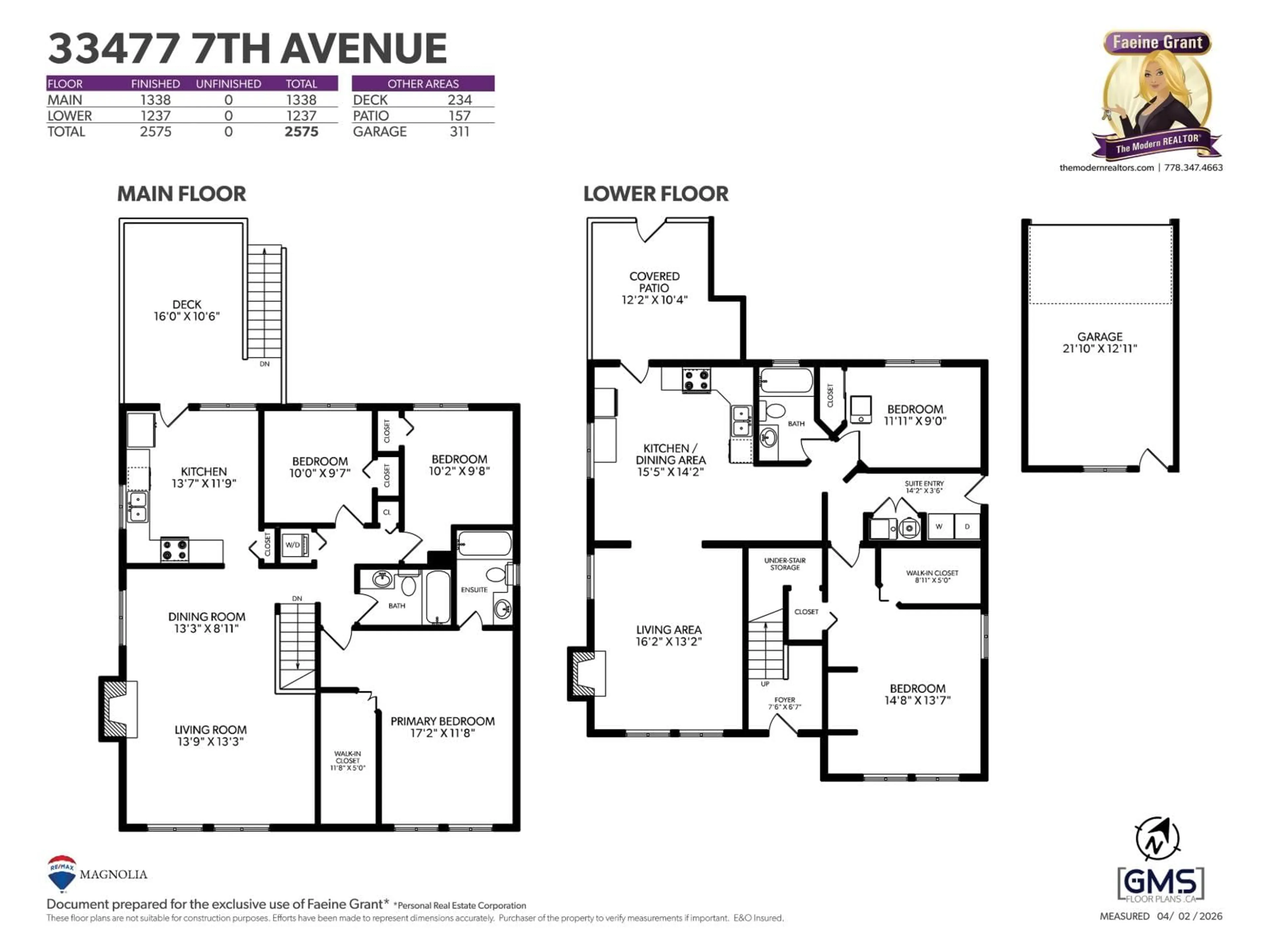 Floor plan for 33477 7TH AVENUE, Mission British Columbia V2V2E6