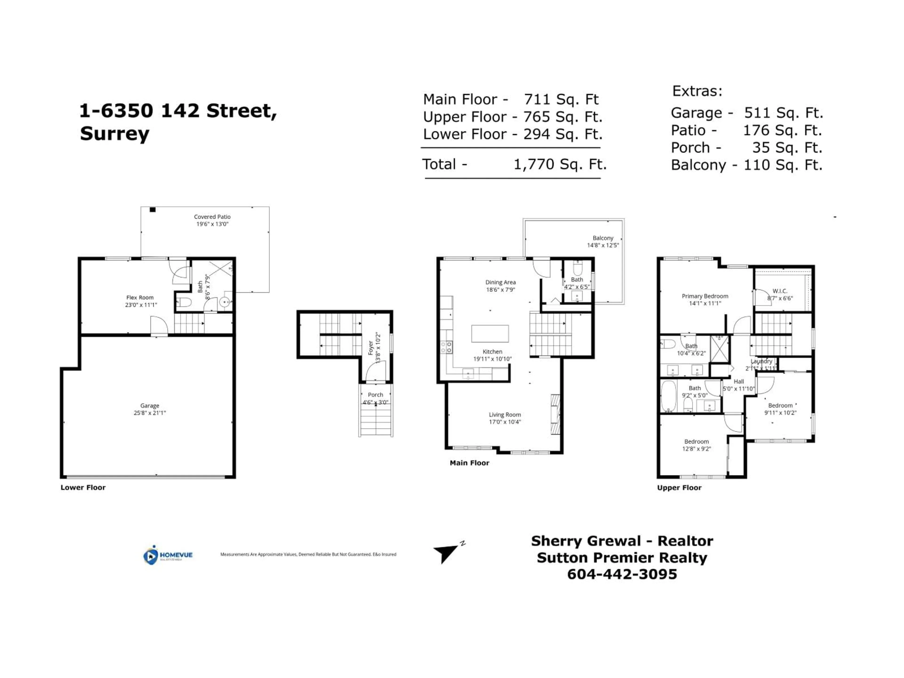 Floor plan for 1 - 6350 142 STREET, Surrey British Columbia V3X1B8