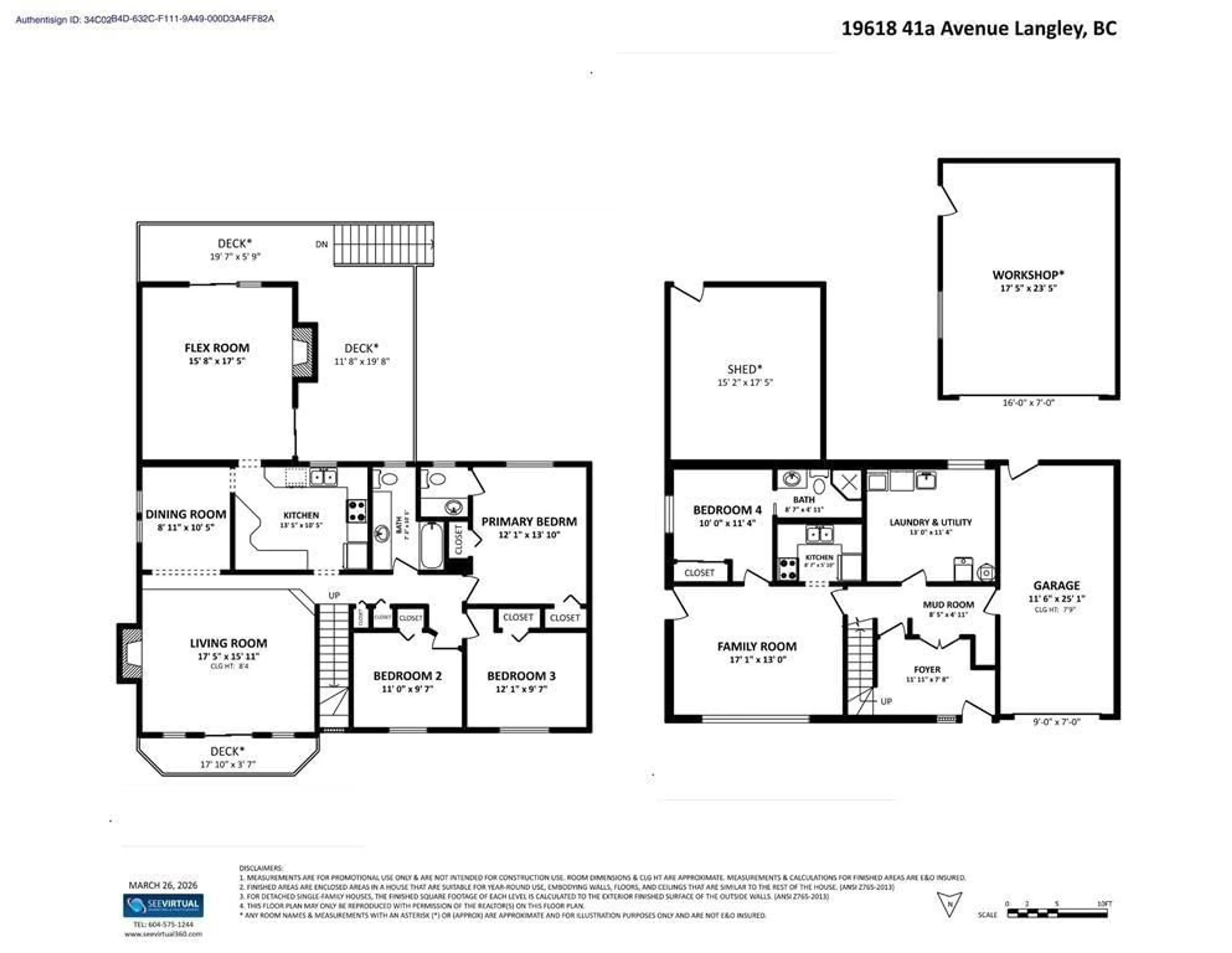 Floor plan for 19618 41A AVENUE, Langley British Columbia V3A2Z6