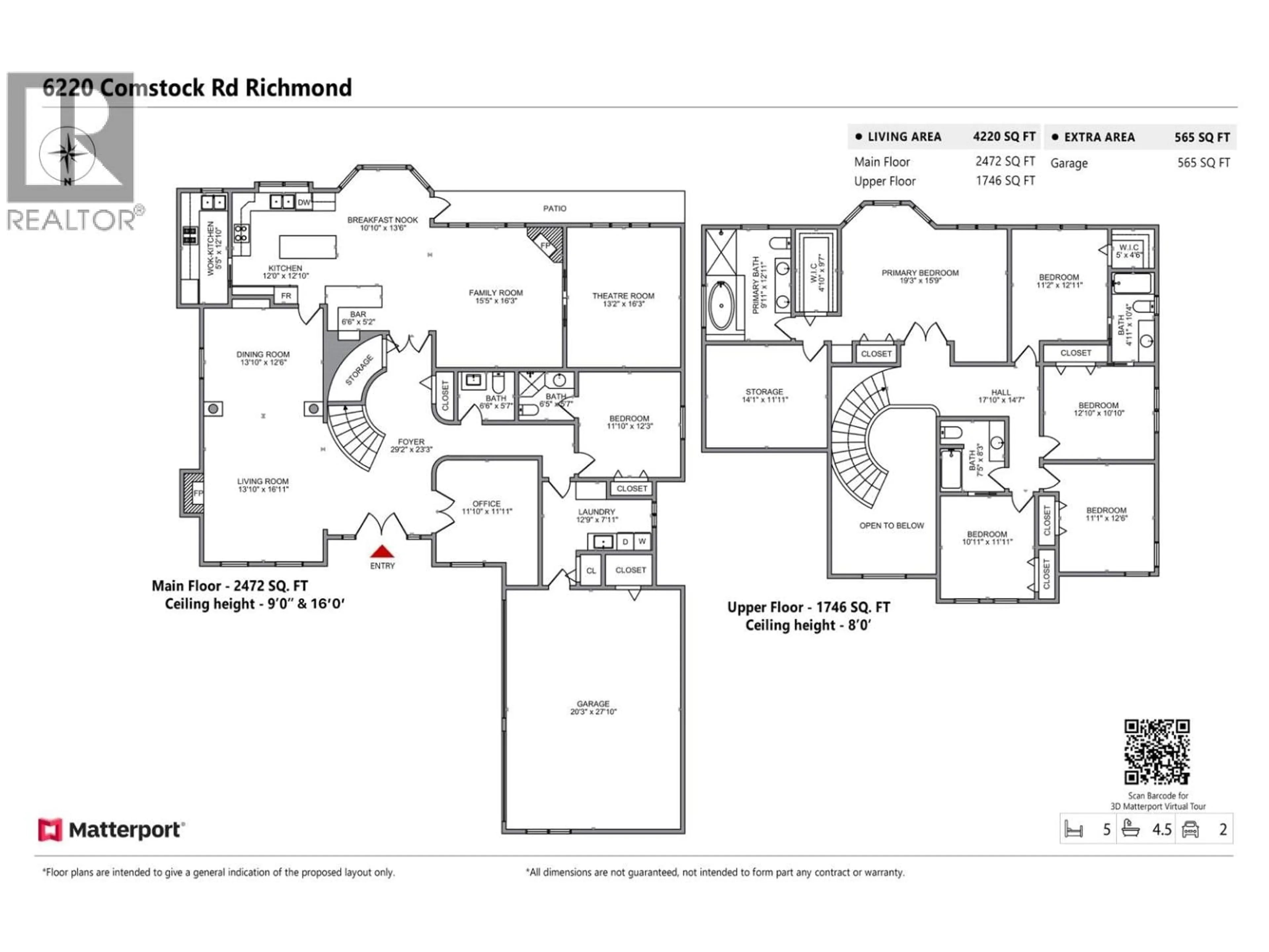 Floor plan for 6220 COMSTOCK ROAD, Richmond British Columbia V7C2X4