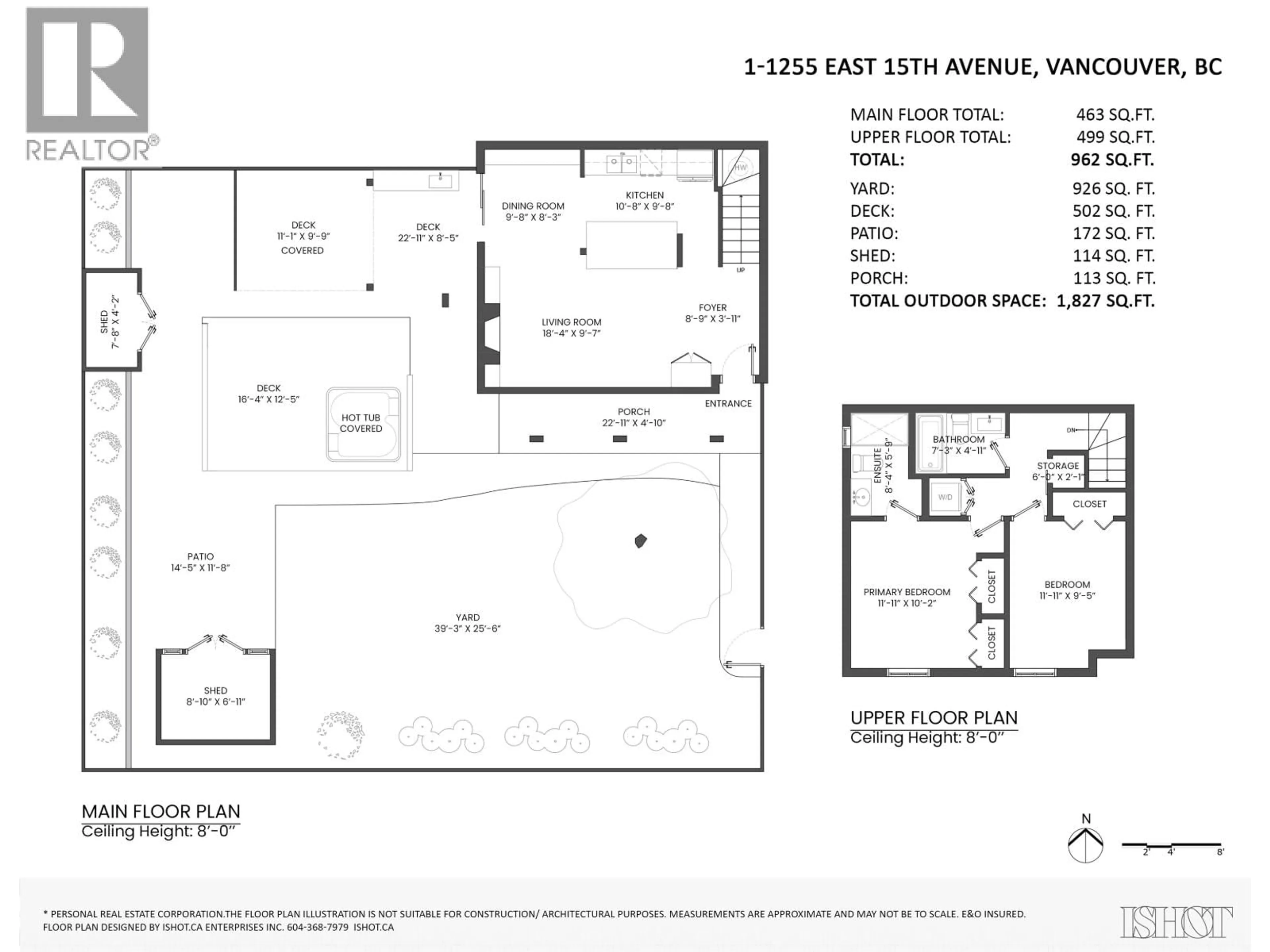Floor plan for 1 - 1255 15TH AVENUE, Vancouver British Columbia V5T2S7