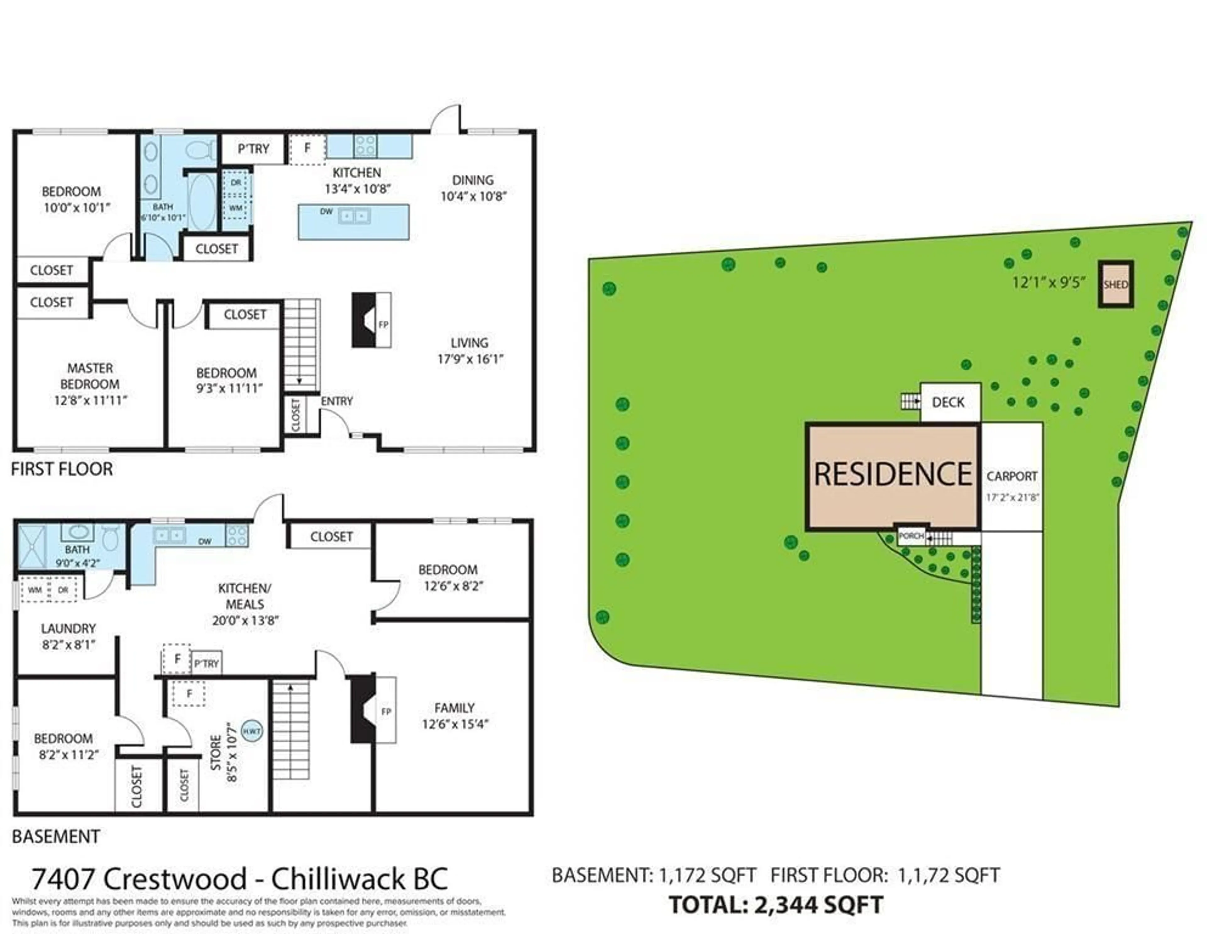 Floor plan for 7407 CRESTWOOD DRIVE, Chilliwack British Columbia V2R1K2