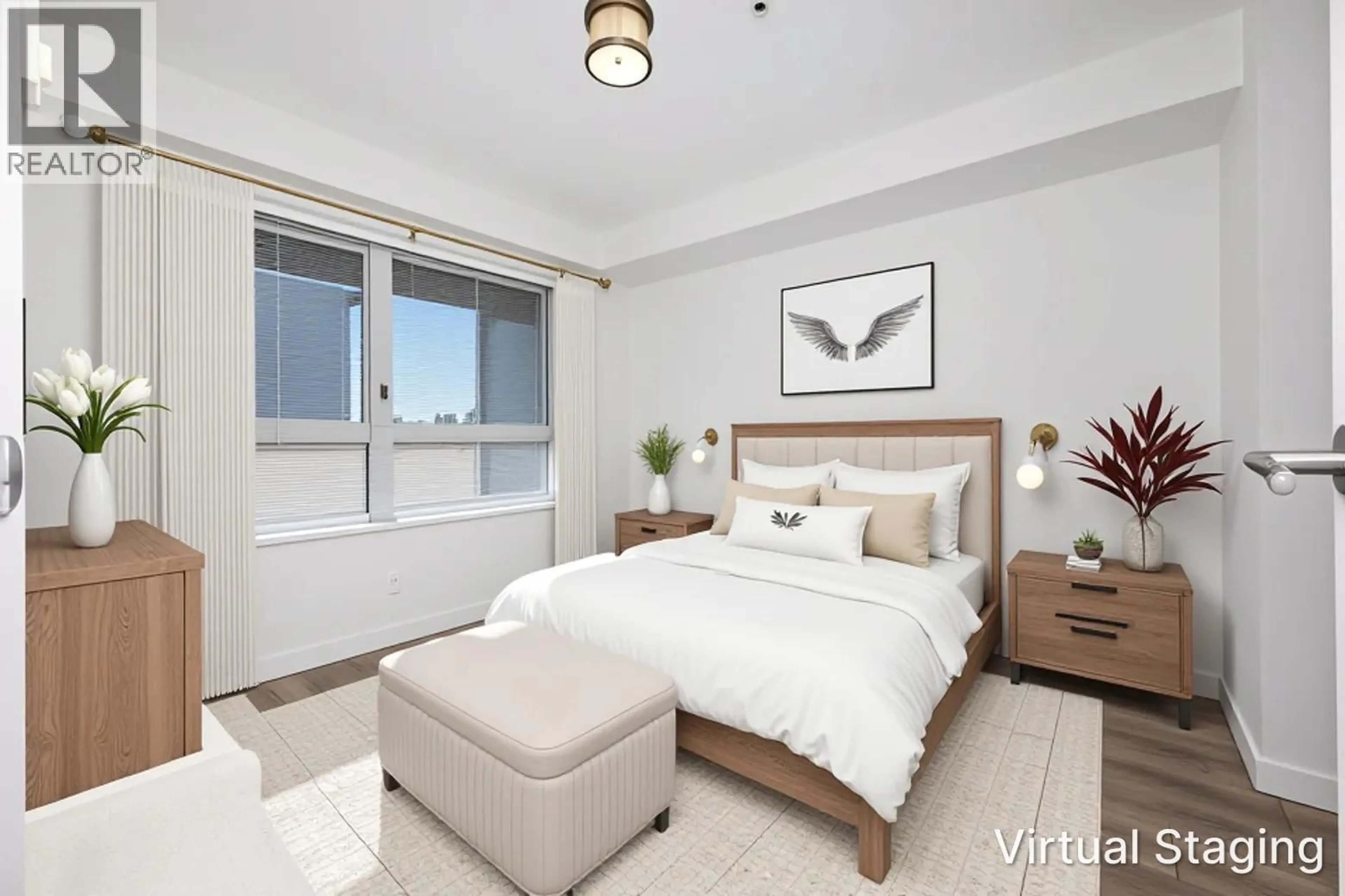 Bedroom with bed, unknown for 313 - 10880 NO. 5 ROAD, Richmond British Columbia V6W0B3