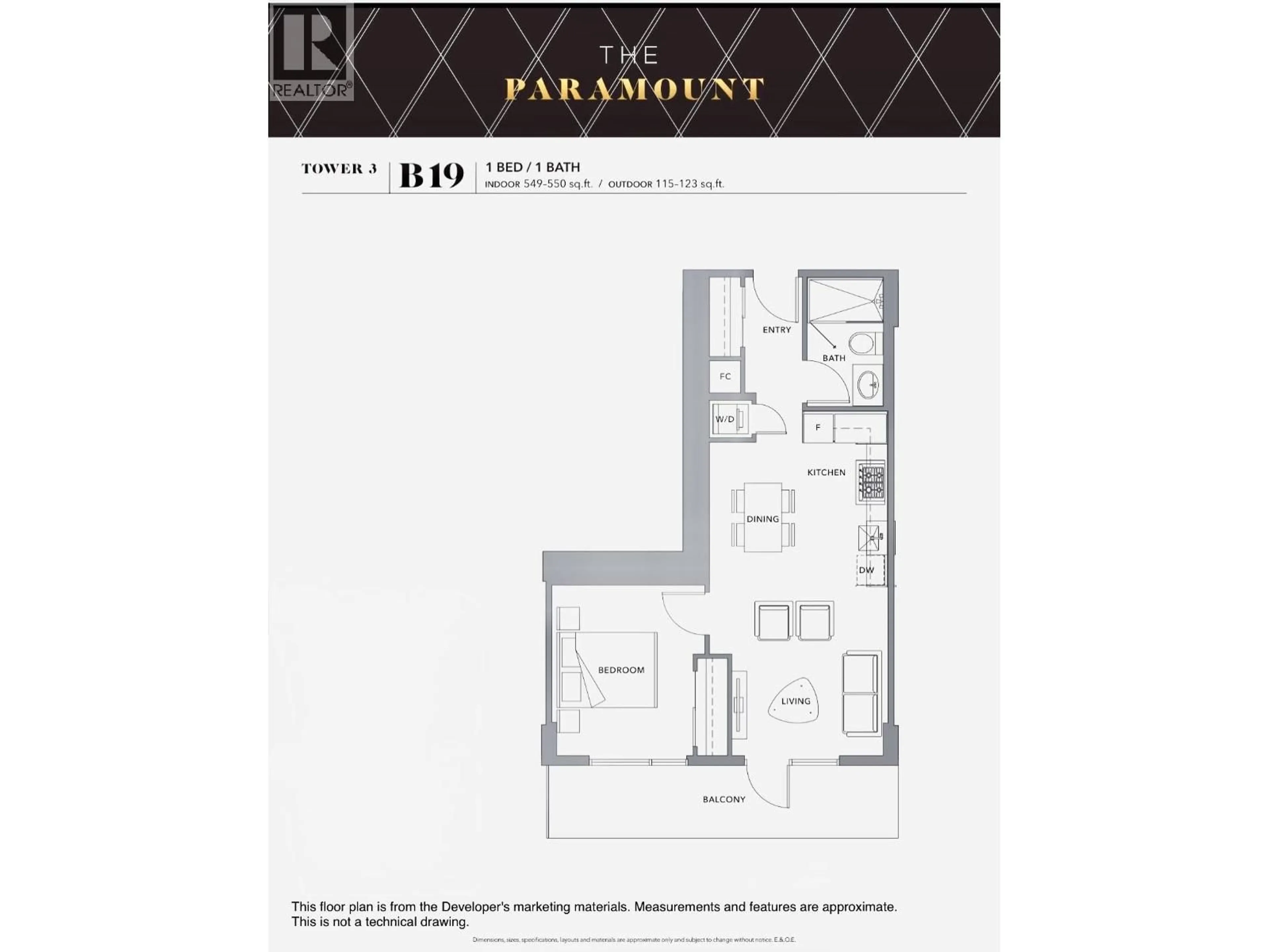 Floor plan for 731 - 8133 COOK ROAD, Richmond British Columbia V6Y0L7