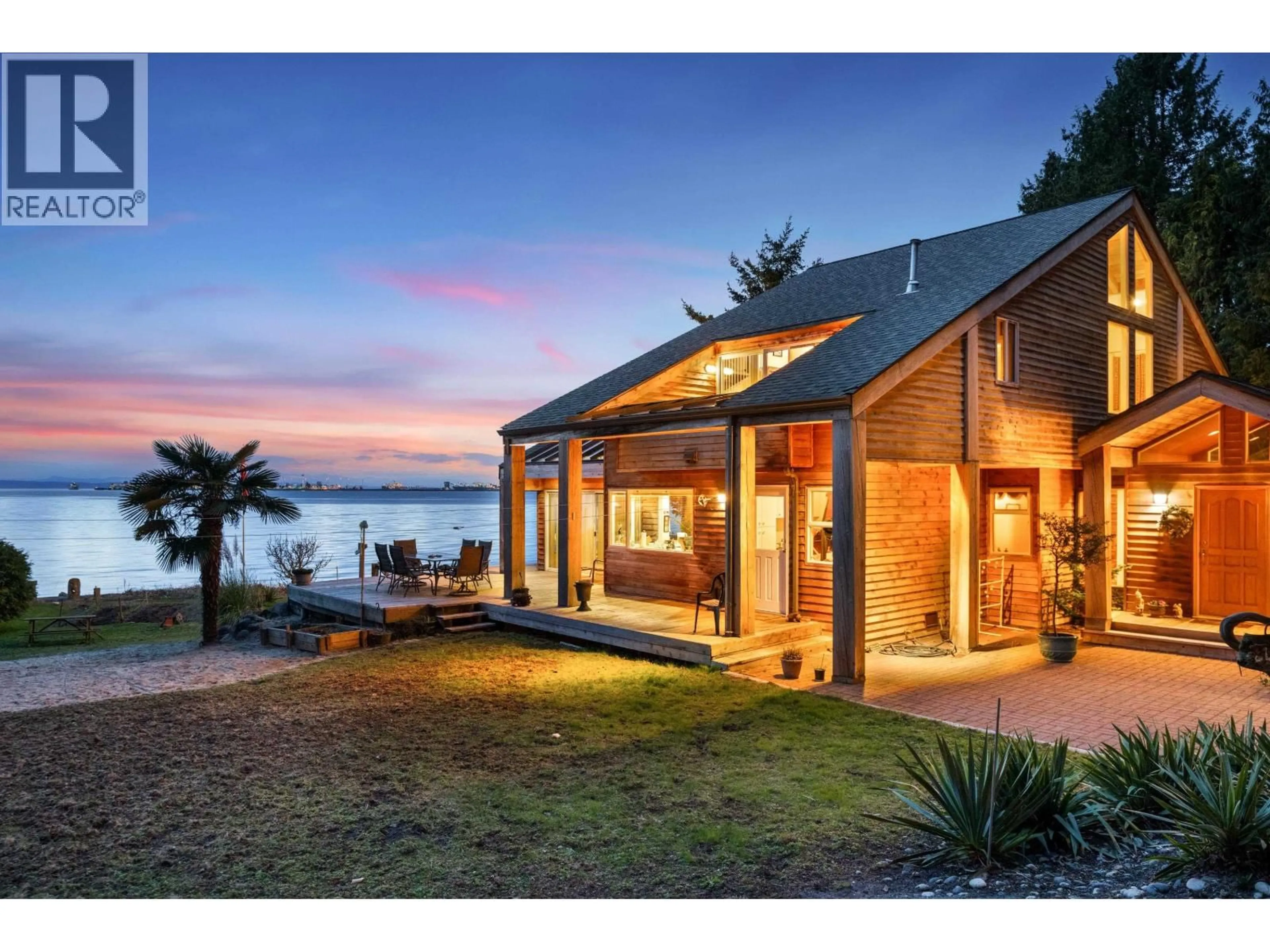 Home with brick exterior material, water/lake/river/ocean view for 598 TSAWWASSEN BEACH ROAD, Delta British Columbia V4M4C7