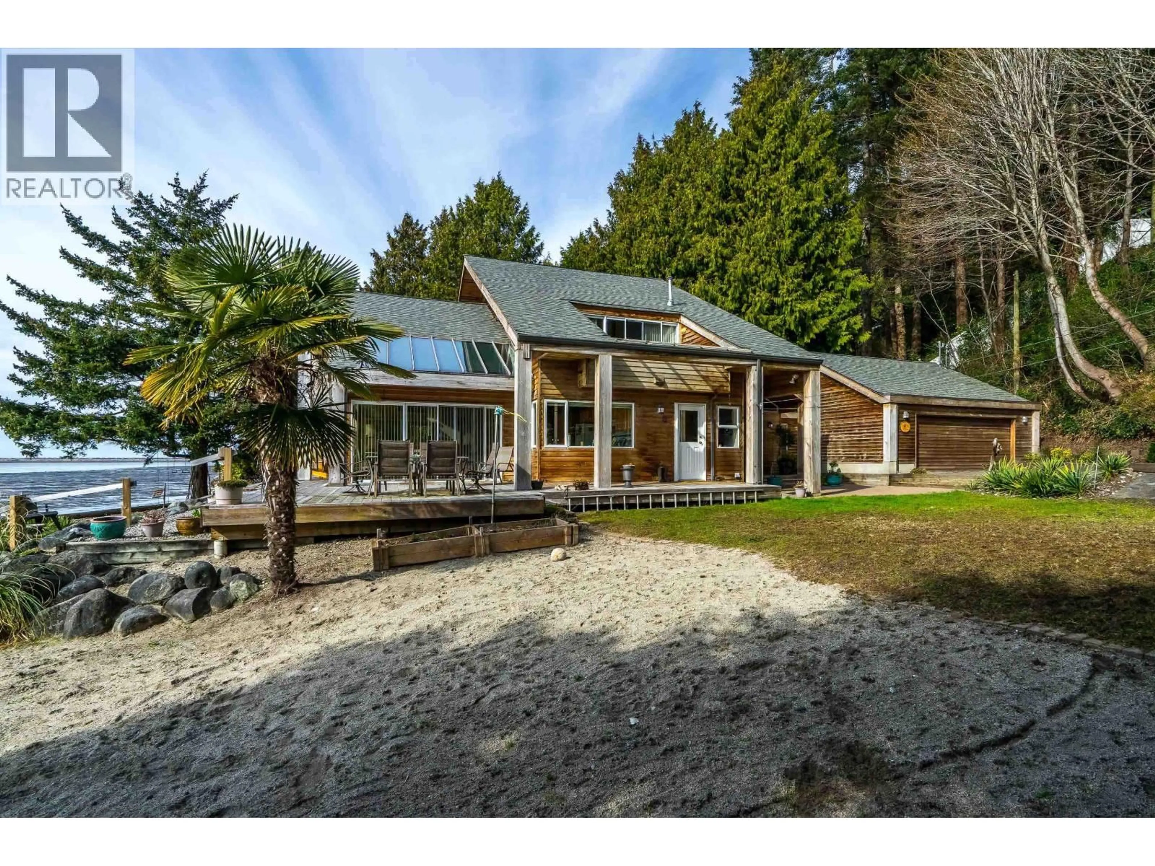 A pic from outside/outdoor area/front of a property/back of a property/a pic from drone, water/lake/river/ocean view for 598 TSAWWASSEN BEACH ROAD, Delta British Columbia V4M4C7