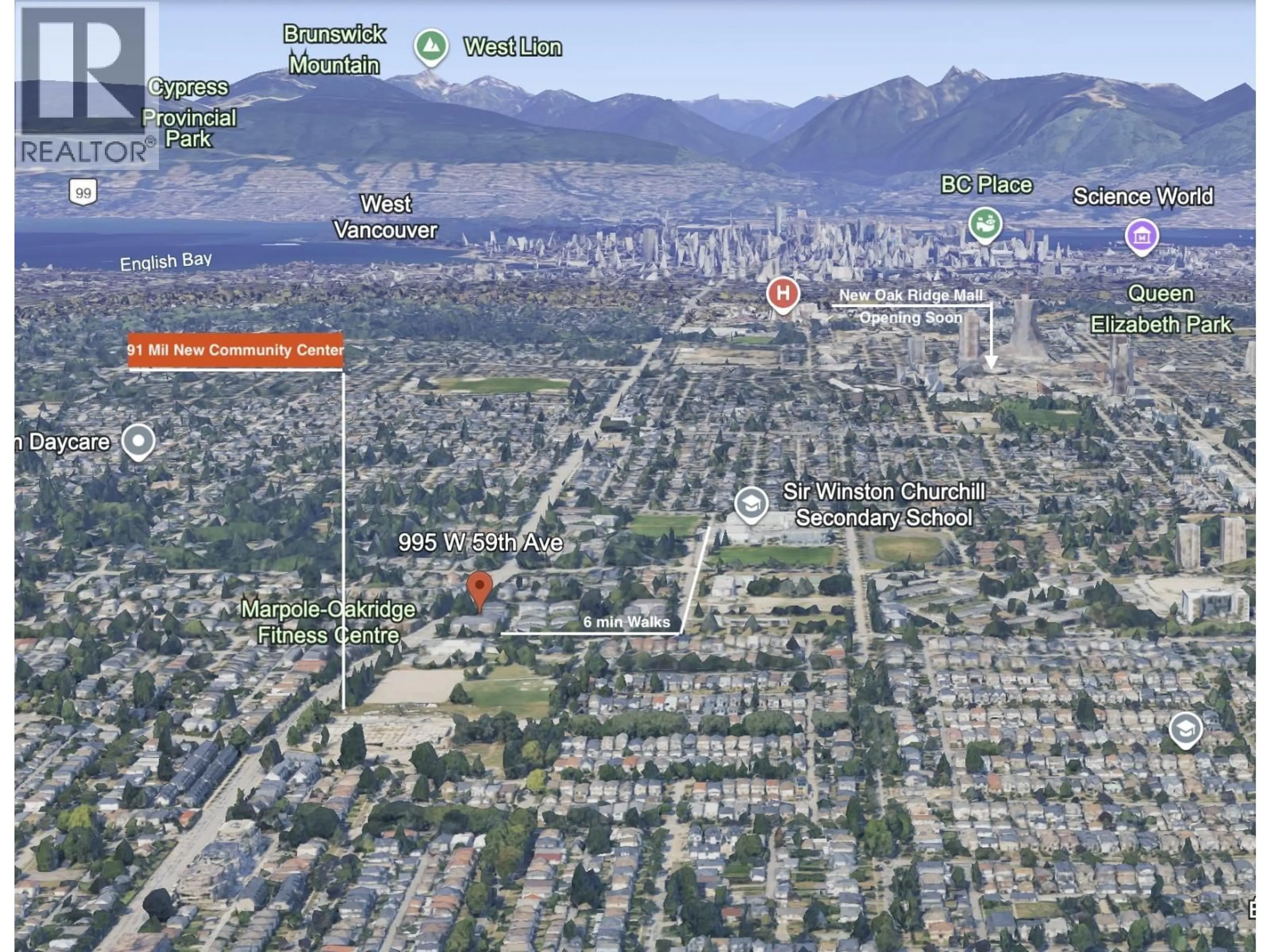 Picture of a map for 408 - 995 59TH AVENUE, Vancouver British Columbia V6P6Z2
