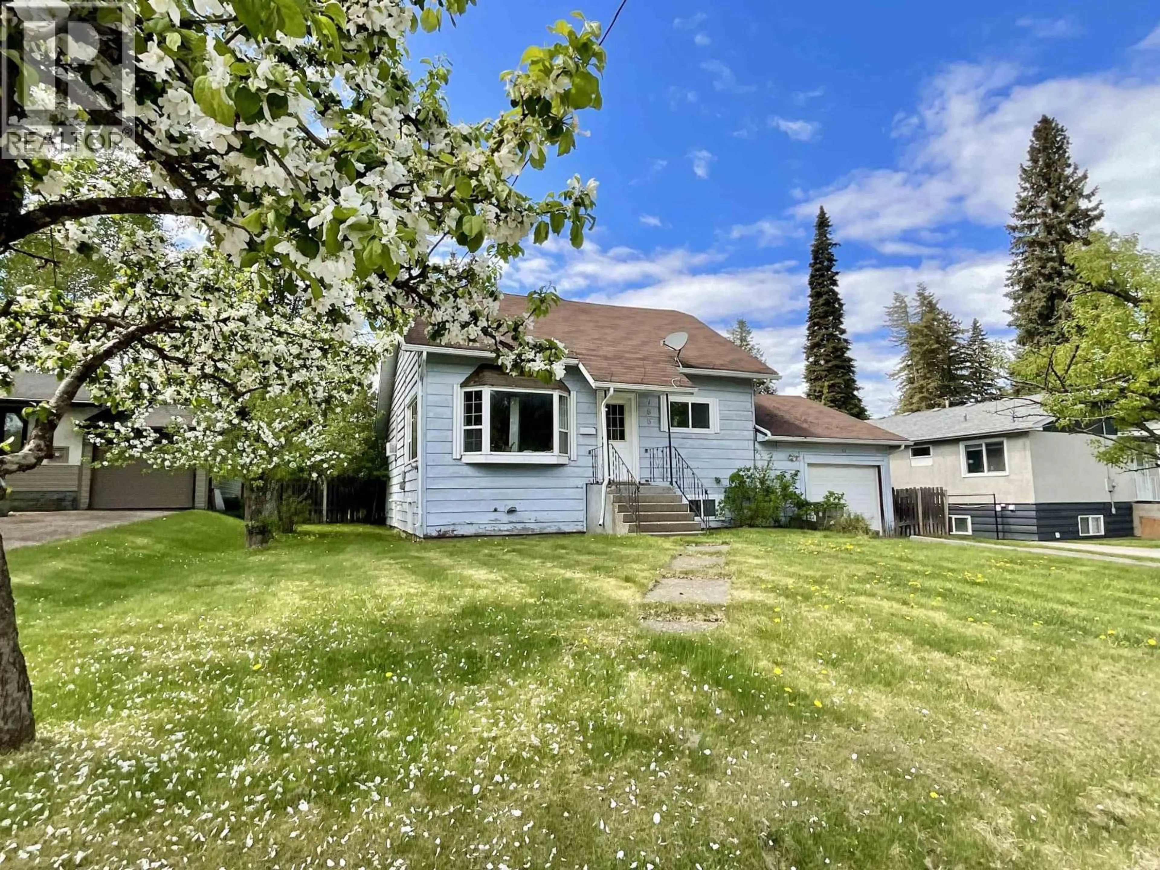 A pic from outside/outdoor area/front of a property/back of a property/a pic from drone, water/lake/river/ocean view for 785 REID STREET, Quesnel British Columbia V2J2N3
