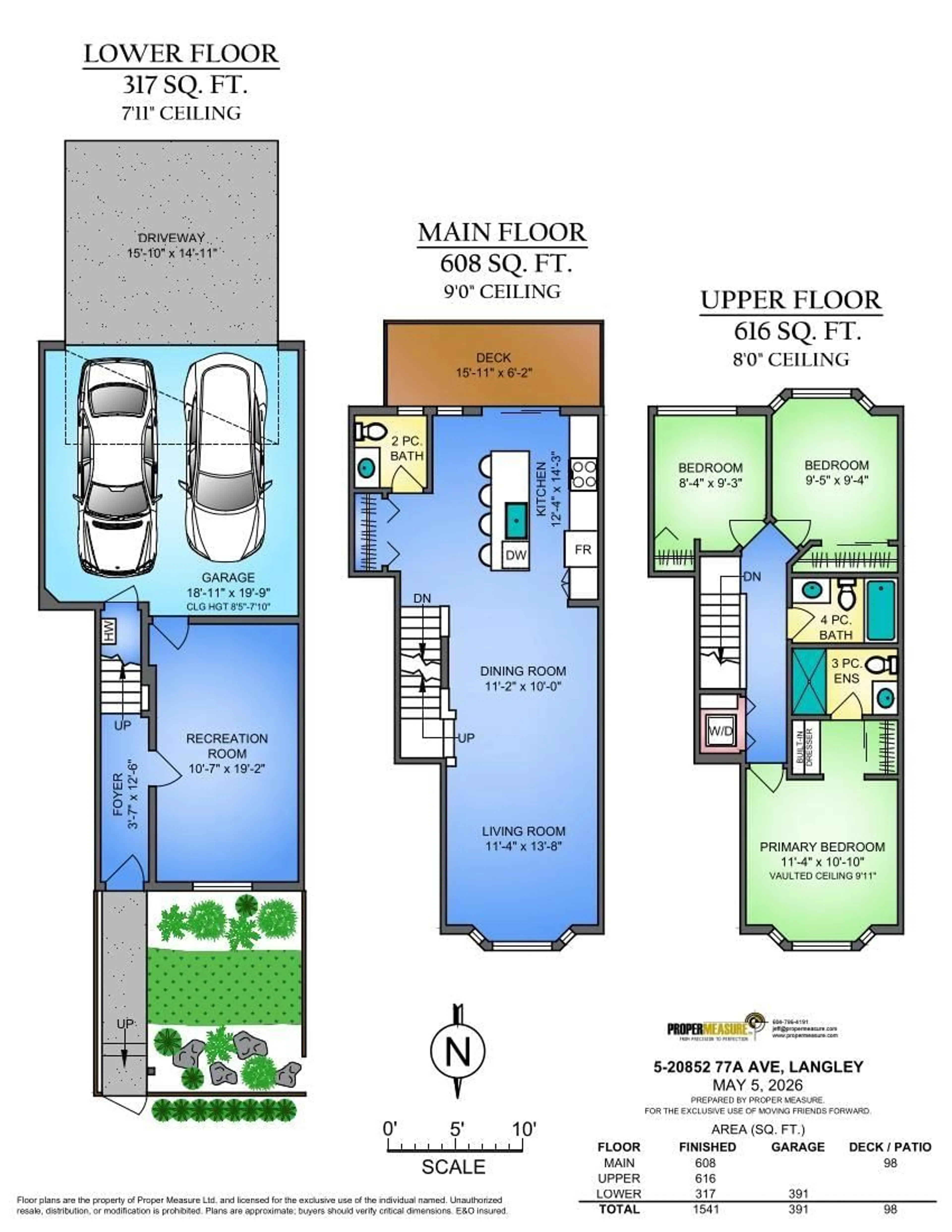 Floor plan for 5 - 20852 77A AVENUE, Langley British Columbia V2Y0R8