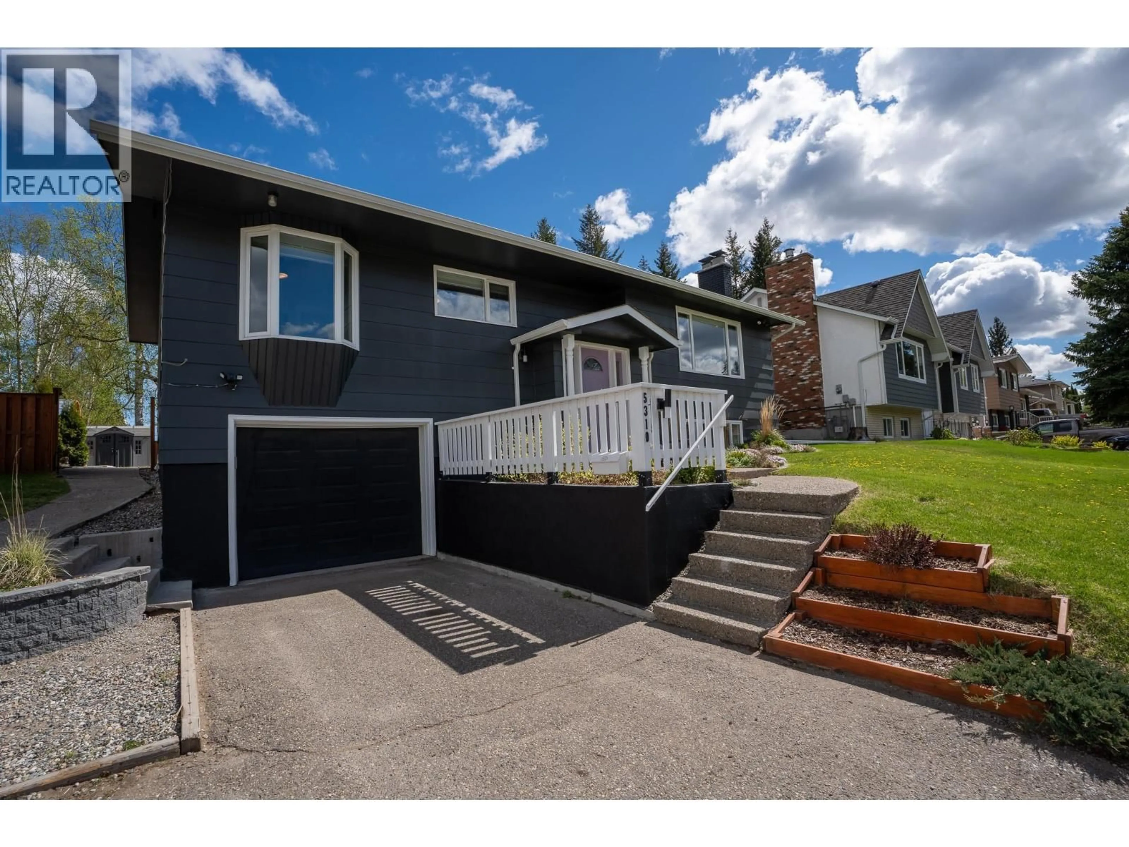 Home with vinyl exterior material, street for 5310 YORK DRIVE, Prince George British Columbia V2N2A5