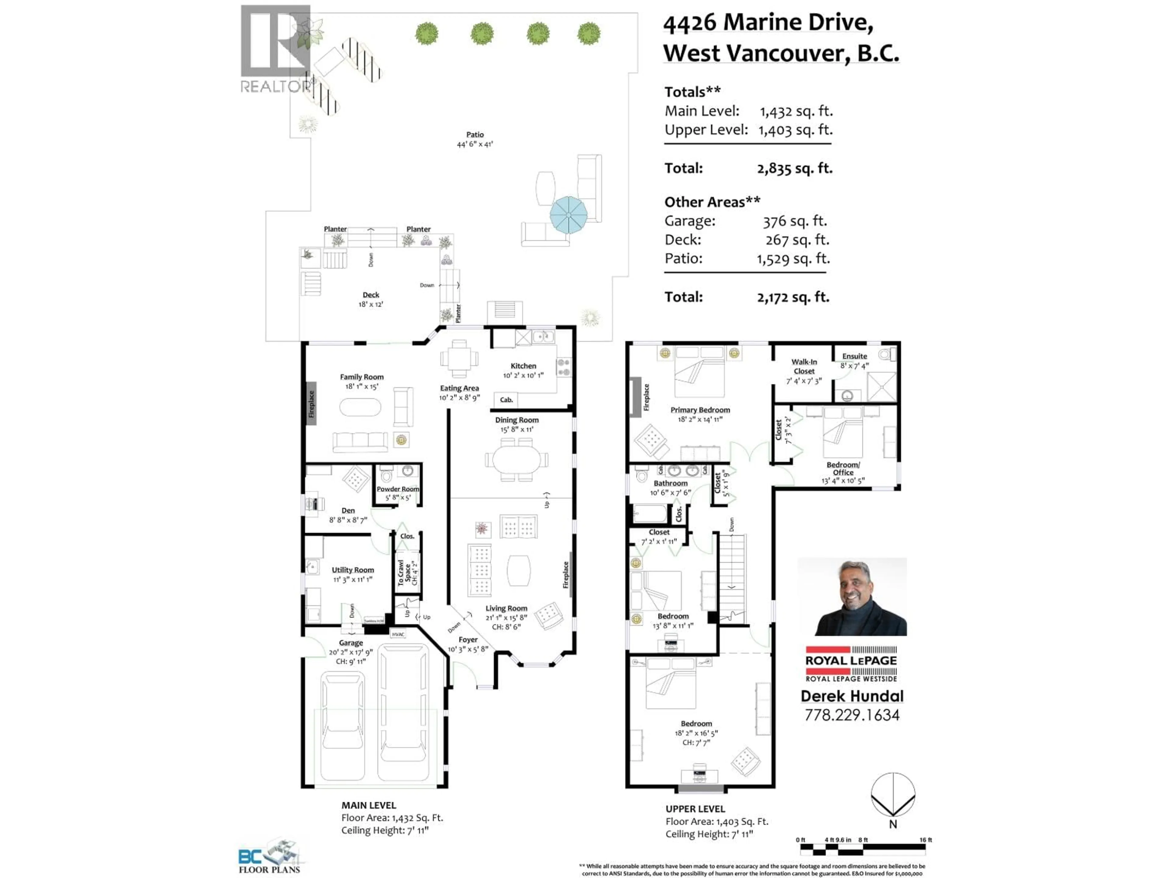 Floor plan for 4426 MARINE DRIVE, West Vancouver British Columbia V7W2N9