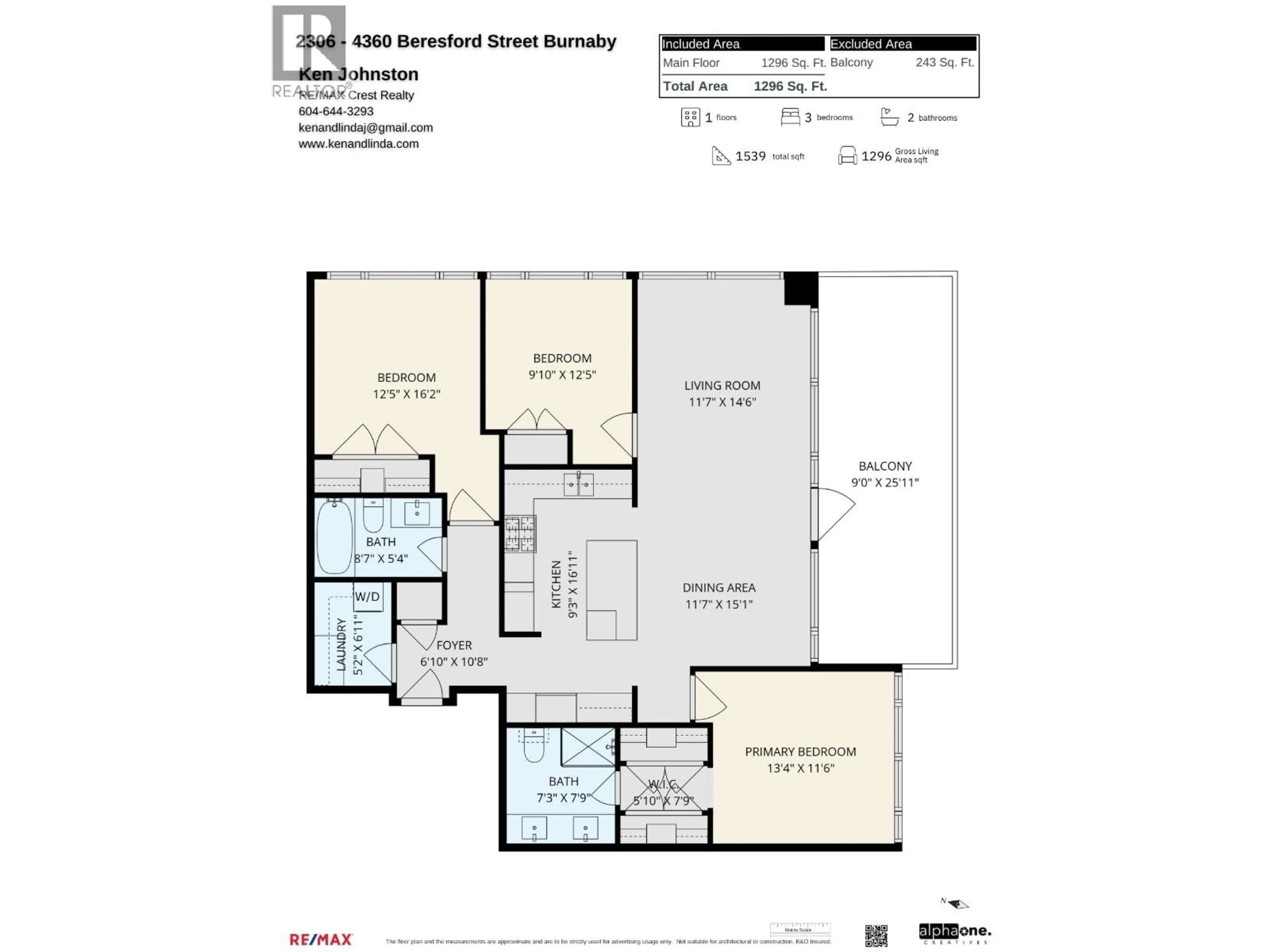 Floor plan for 2306 - 4360 BERESFORD STREET, Burnaby British Columbia V5H0G2