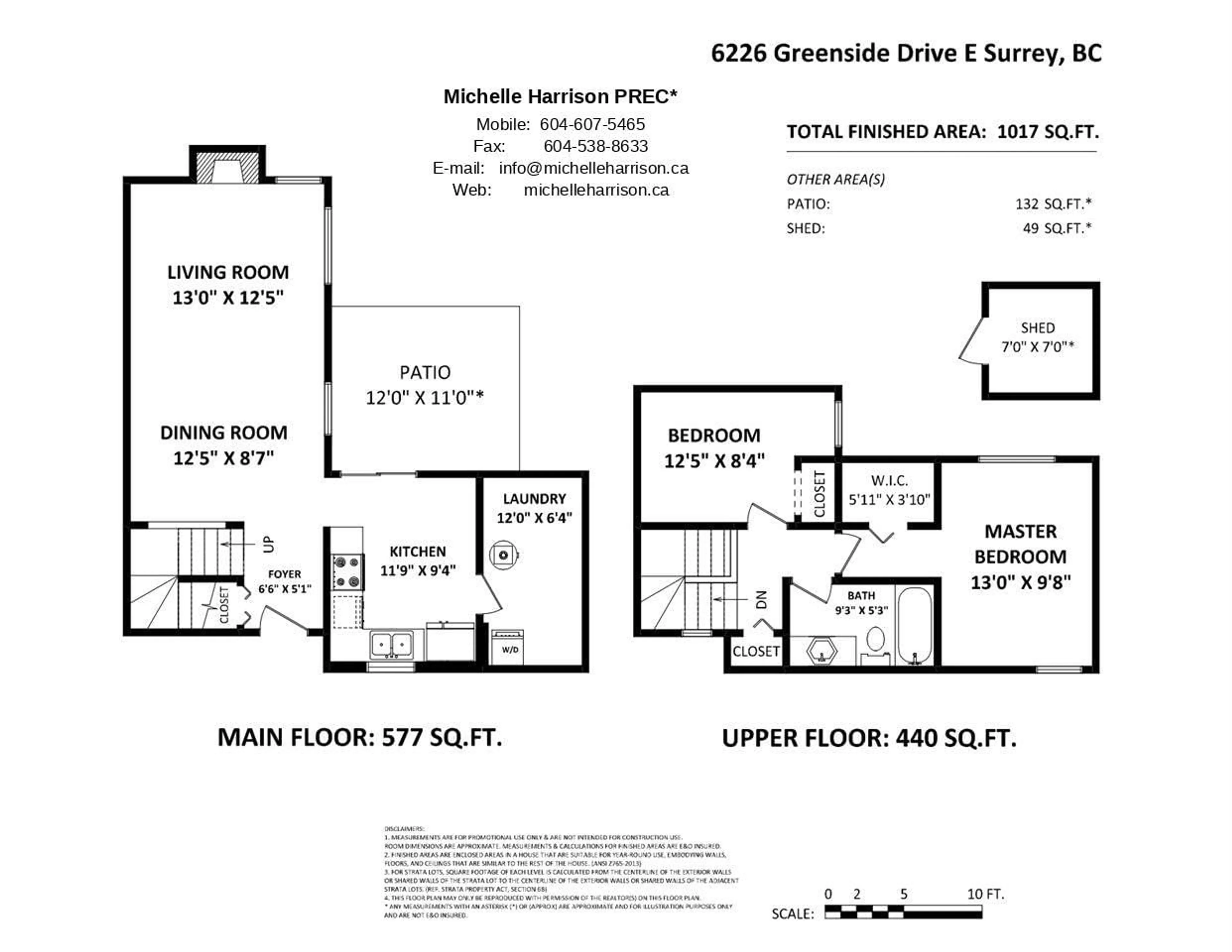 Floor plan for 6226 GREENSIDE DRIVE EAST, Surrey British Columbia V3S5M8