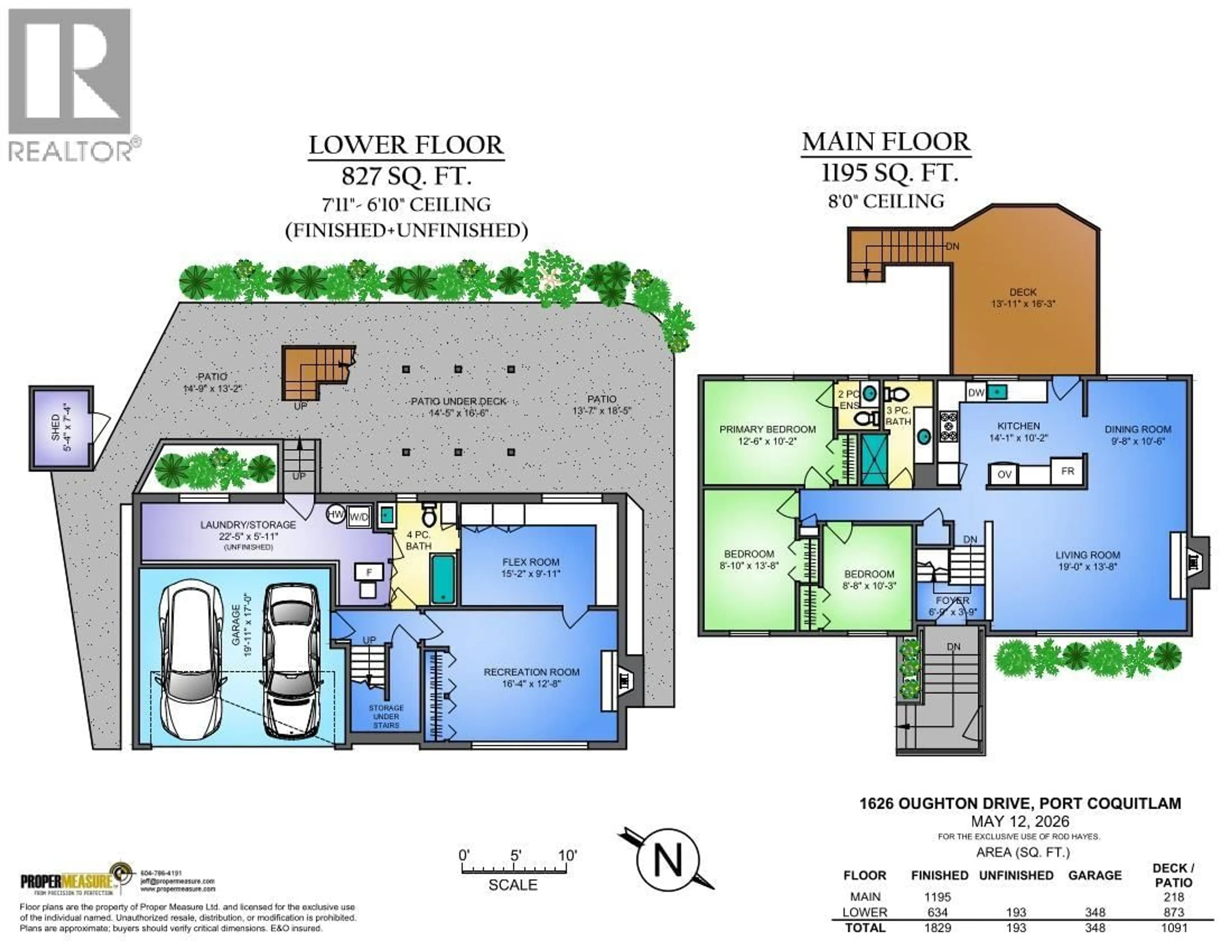 Floor plan for 1626 OUGHTON DRIVE, Port Coquitlam British Columbia V3C1H7