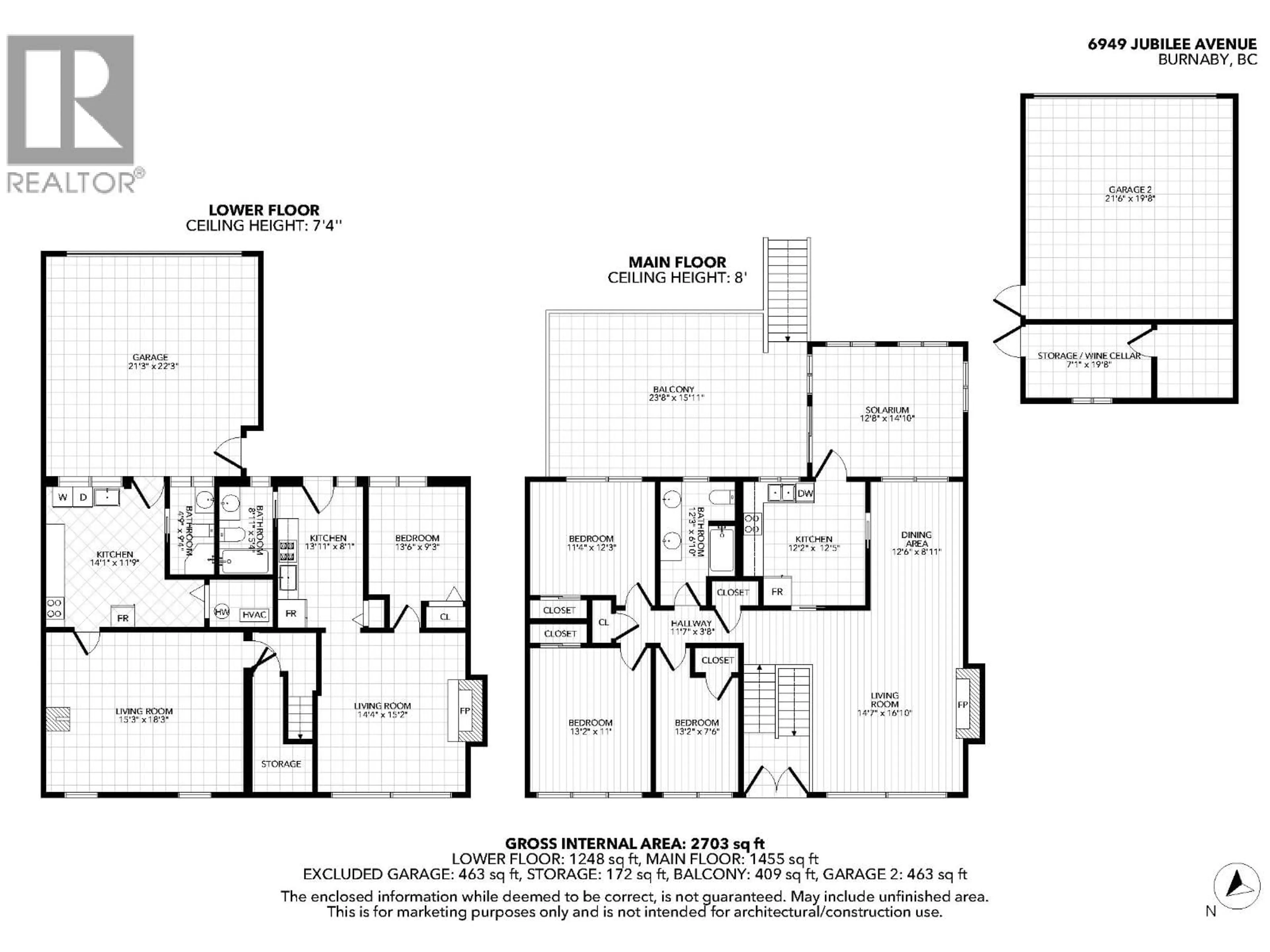 Floor plan for 6949 JUBILEE AVENUE, Burnaby British Columbia V5J4B4