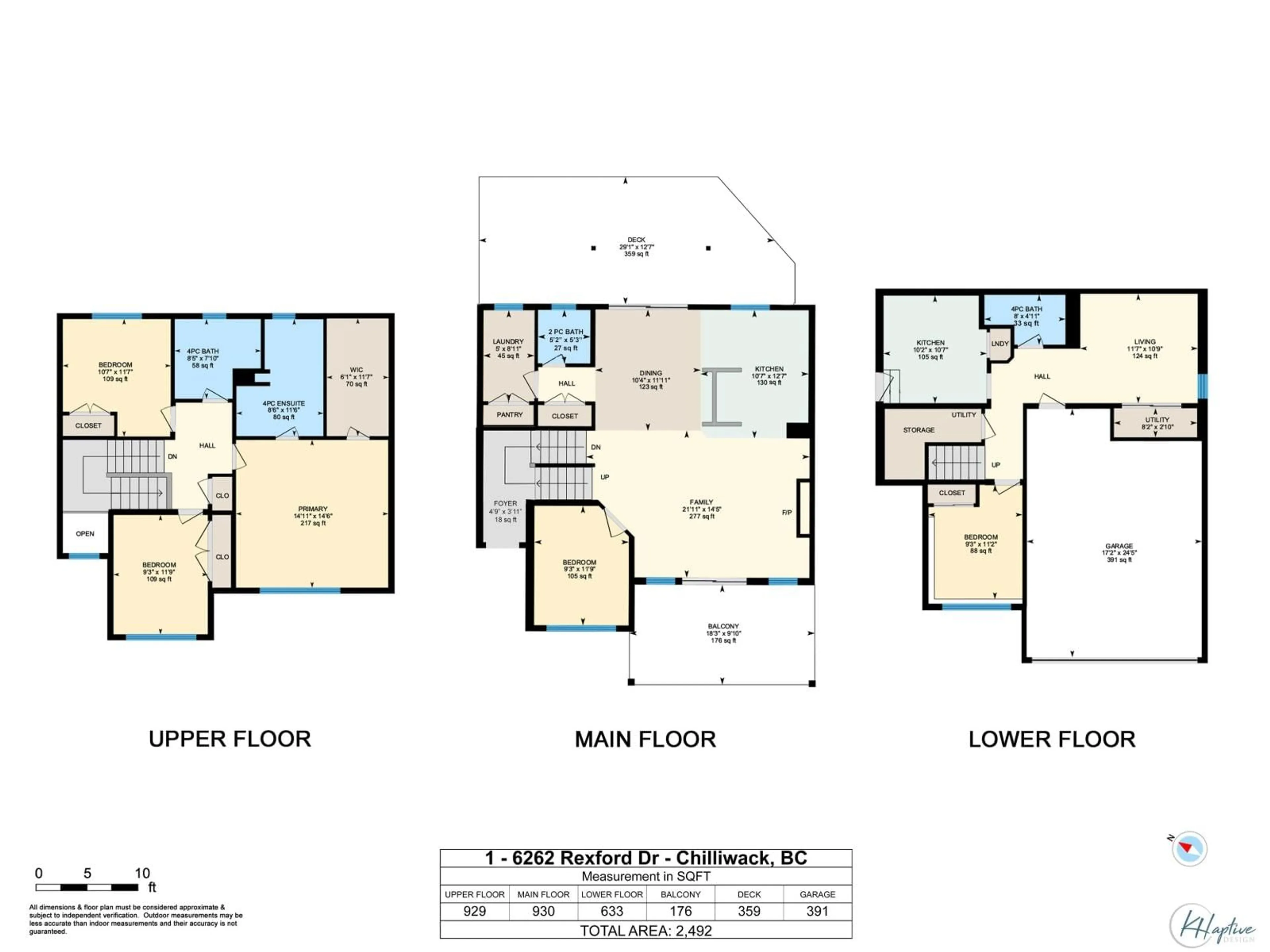Floor plan for 1 - 6262 REXFORD DRIVE, Chilliwack British Columbia V2R6B4