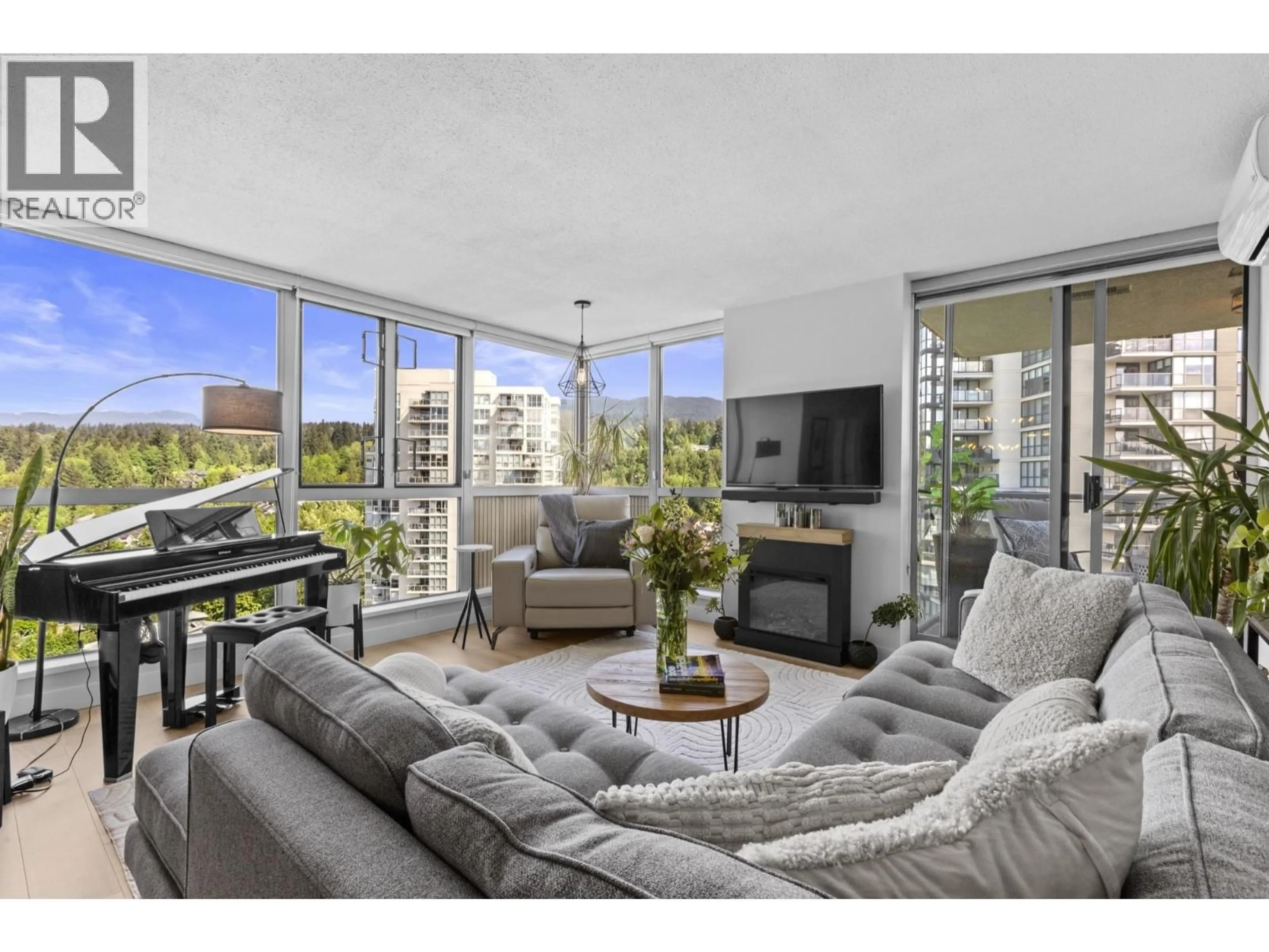 Living room with furniture, unknown for 1706 - 295 GUILDFORD WAY, Port Moody British Columbia V3H5N3