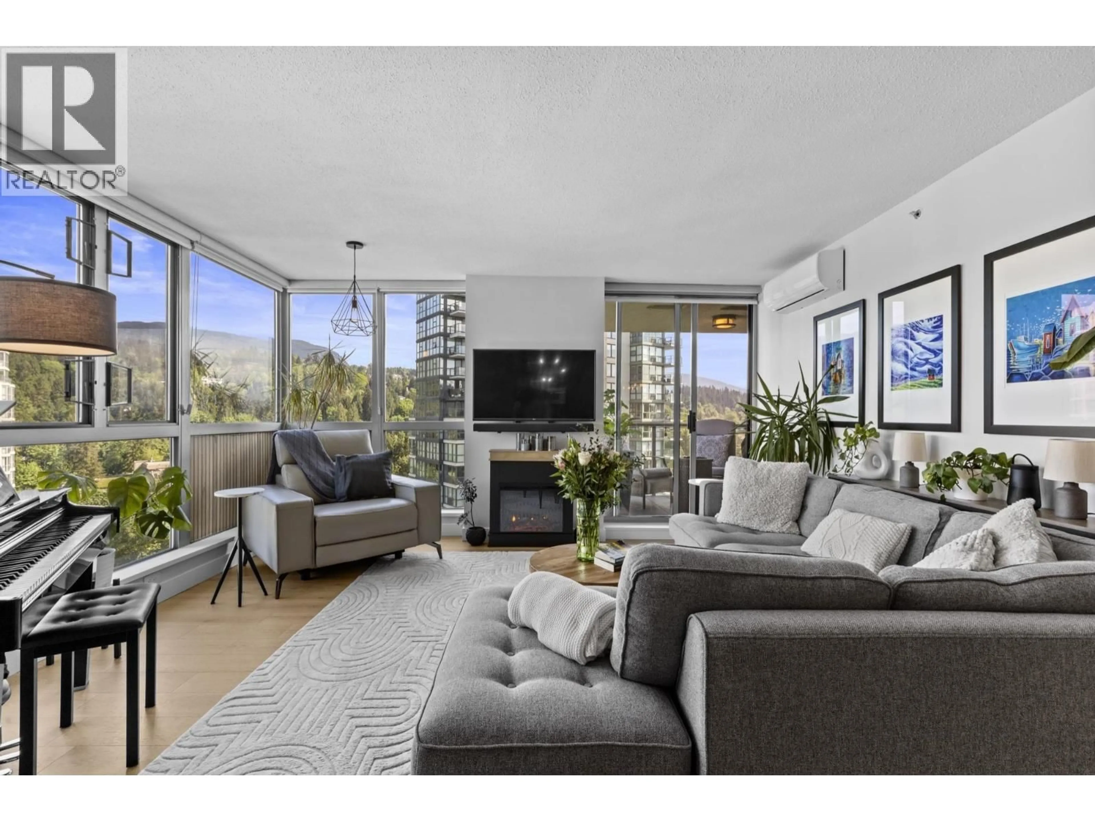 Living room with furniture, unknown for 1706 - 295 GUILDFORD WAY, Port Moody British Columbia V3H5N3