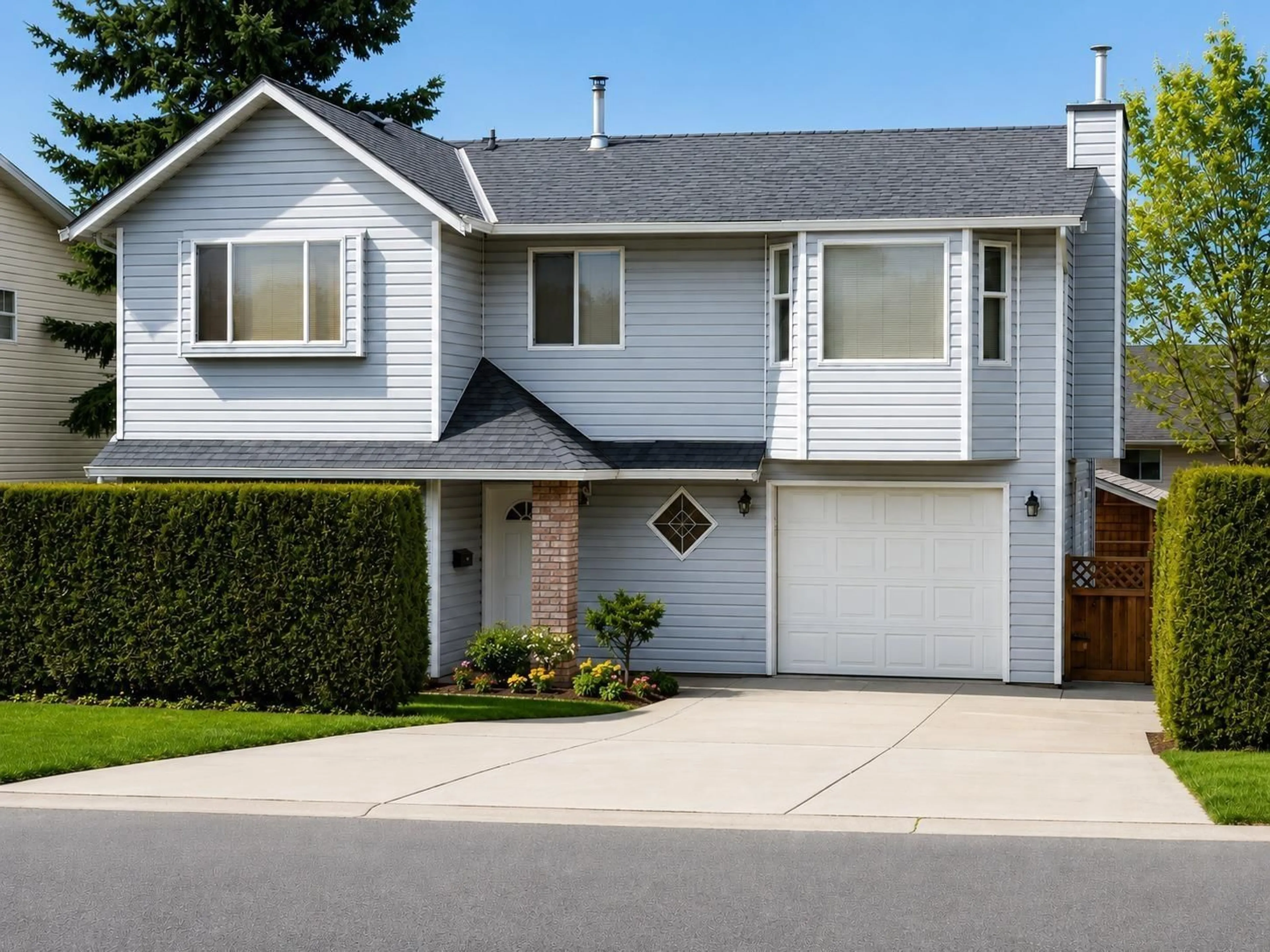 Home with vinyl exterior material, street for 14318 68 AVE, Surrey British Columbia V3W2H4