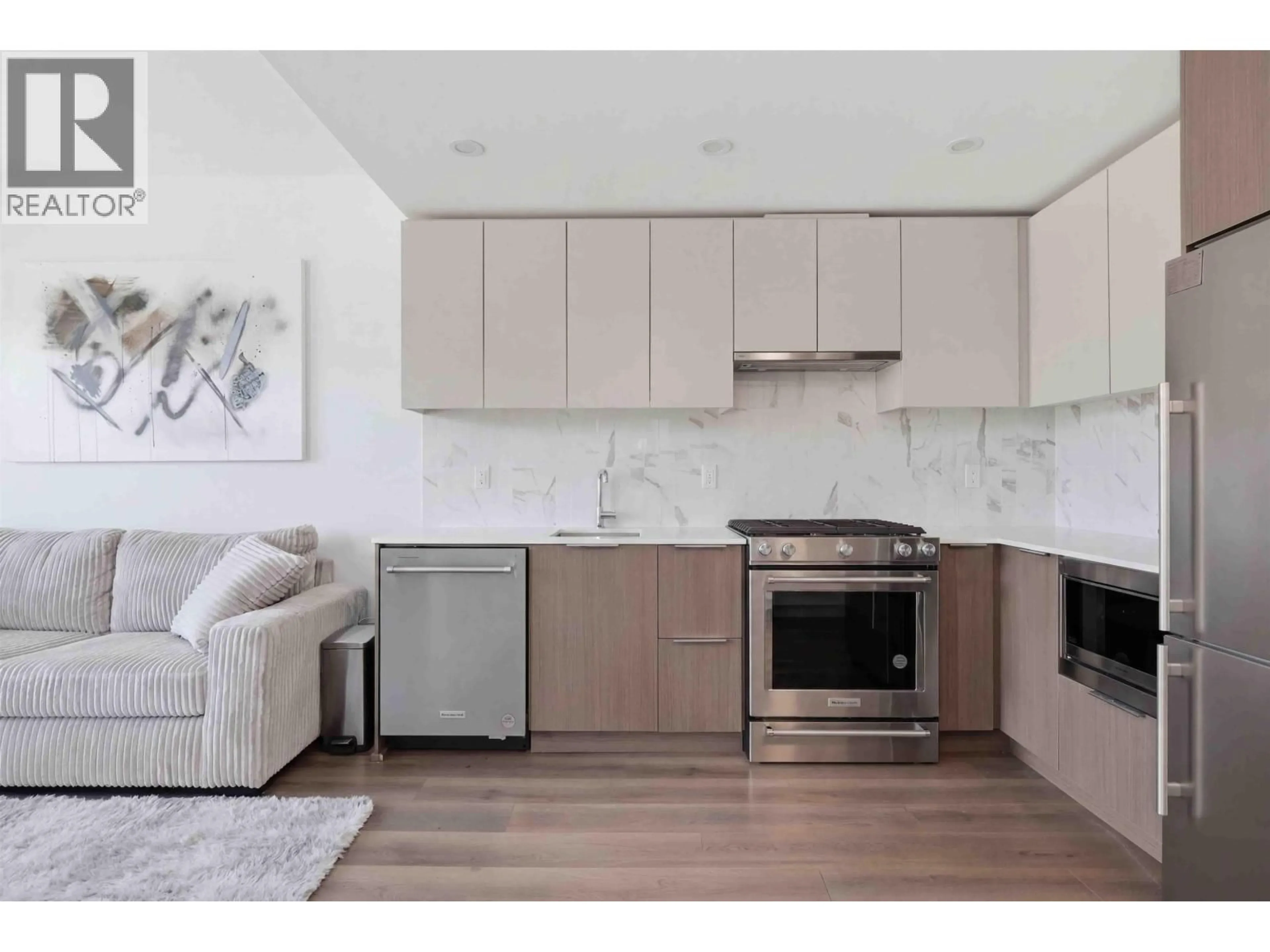 Open concept kitchen, wood/laminate floor for 310 - 648 LEA AVENUE, Coquitlam British Columbia V3J0P1