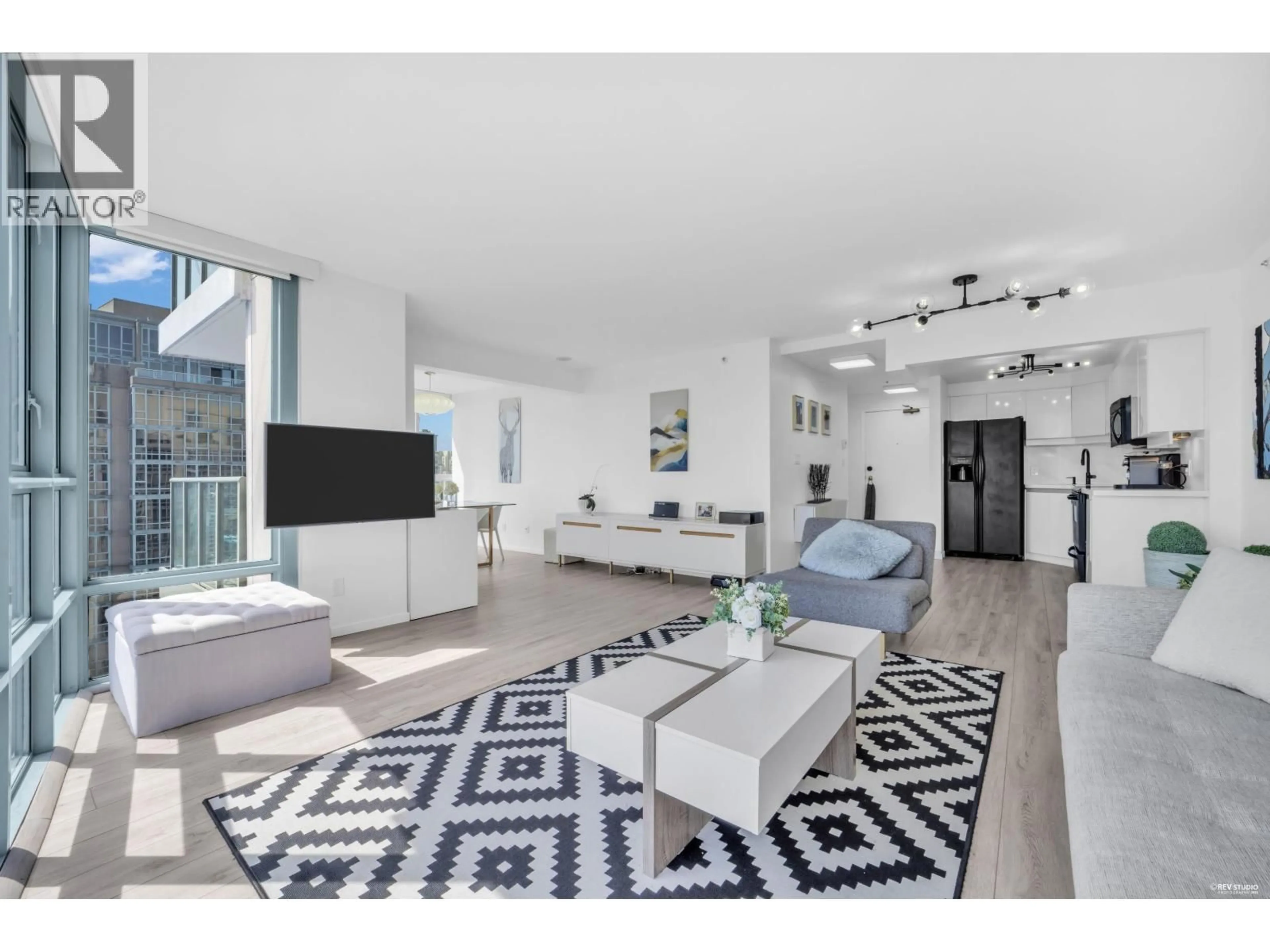 Living room with furniture, unknown for 2802 - 930 CAMBIE STREET, Vancouver British Columbia V6B5X6