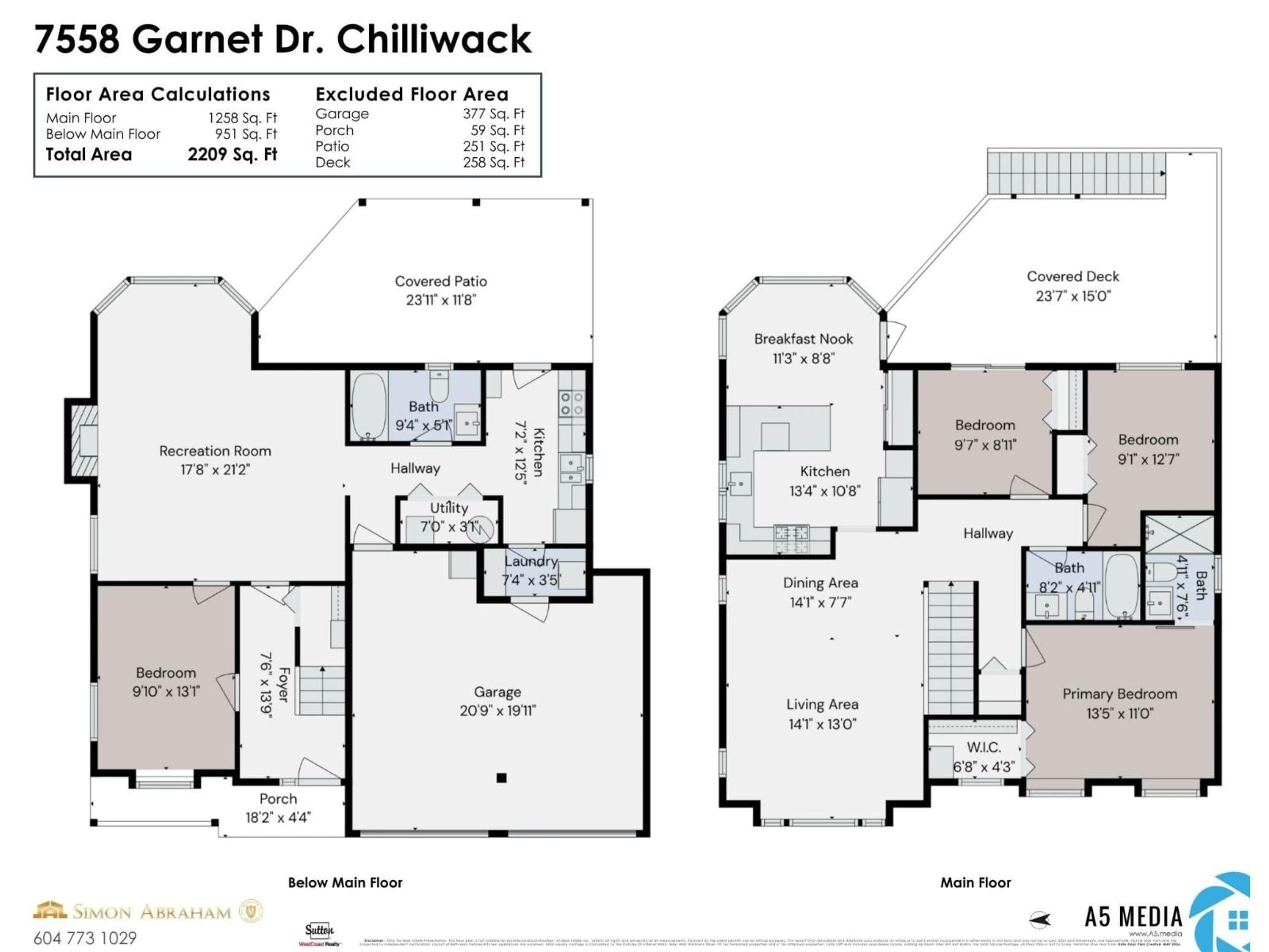 Floor plan for 7558 GARNET DRIVE, Chilliwack British Columbia V2R3A9