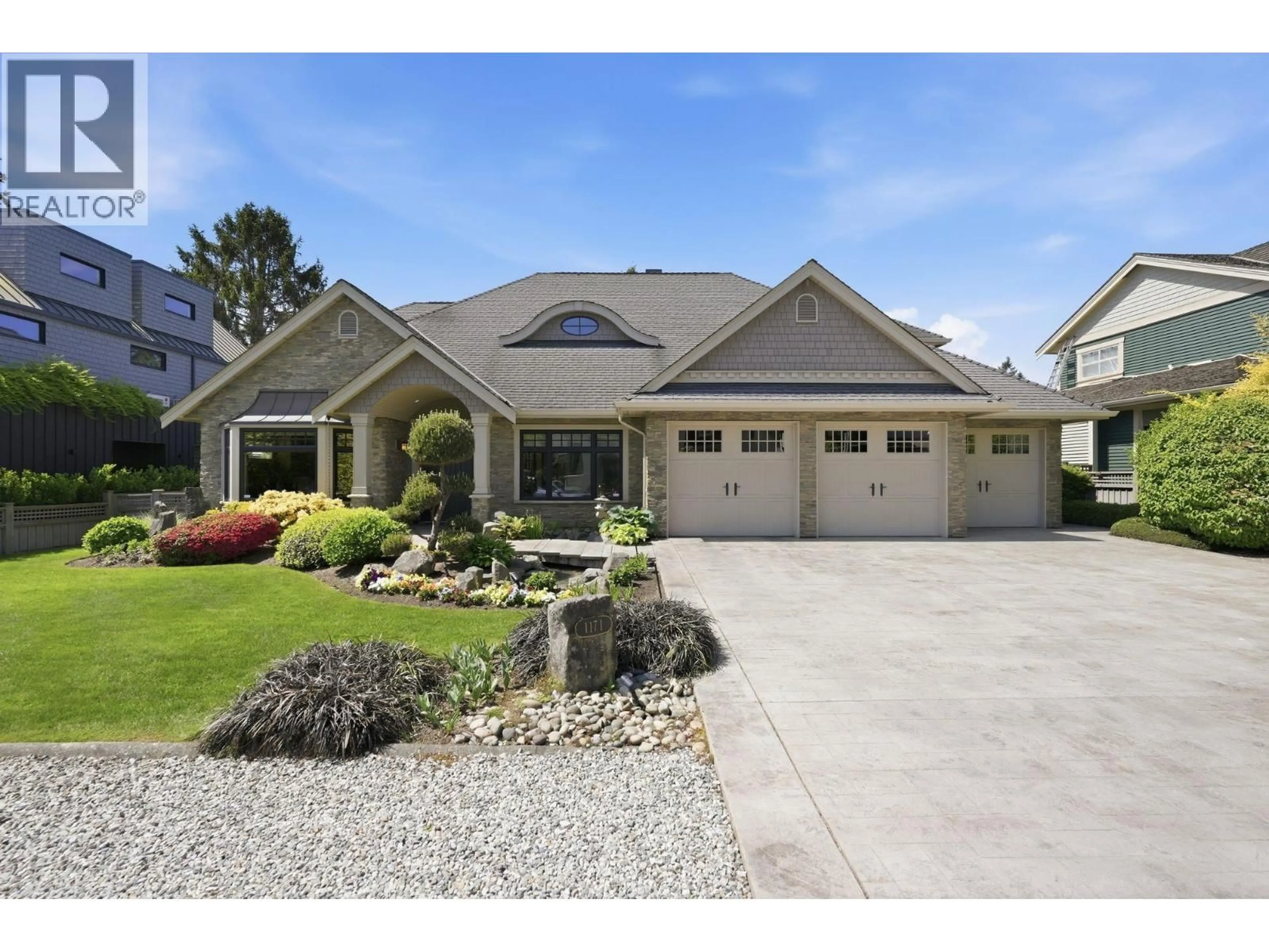 Home with vinyl exterior material, street for 1171 JACKSON WAY, Delta British Columbia V4L1W5