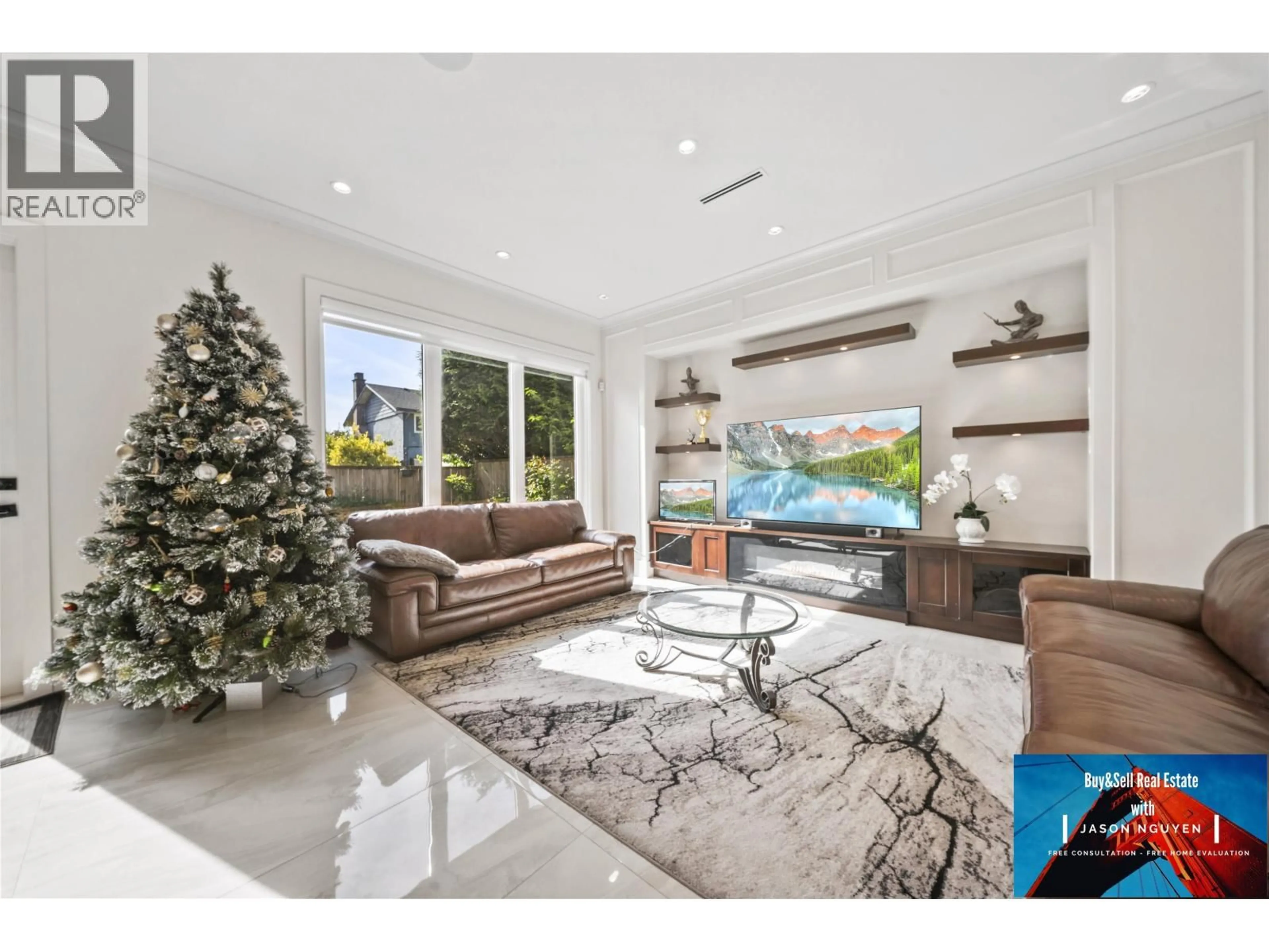 Living room with furniture, ceramic/tile floor for 9151 GLENDOWER DRIVE, Richmond British Columbia V7A2Y4