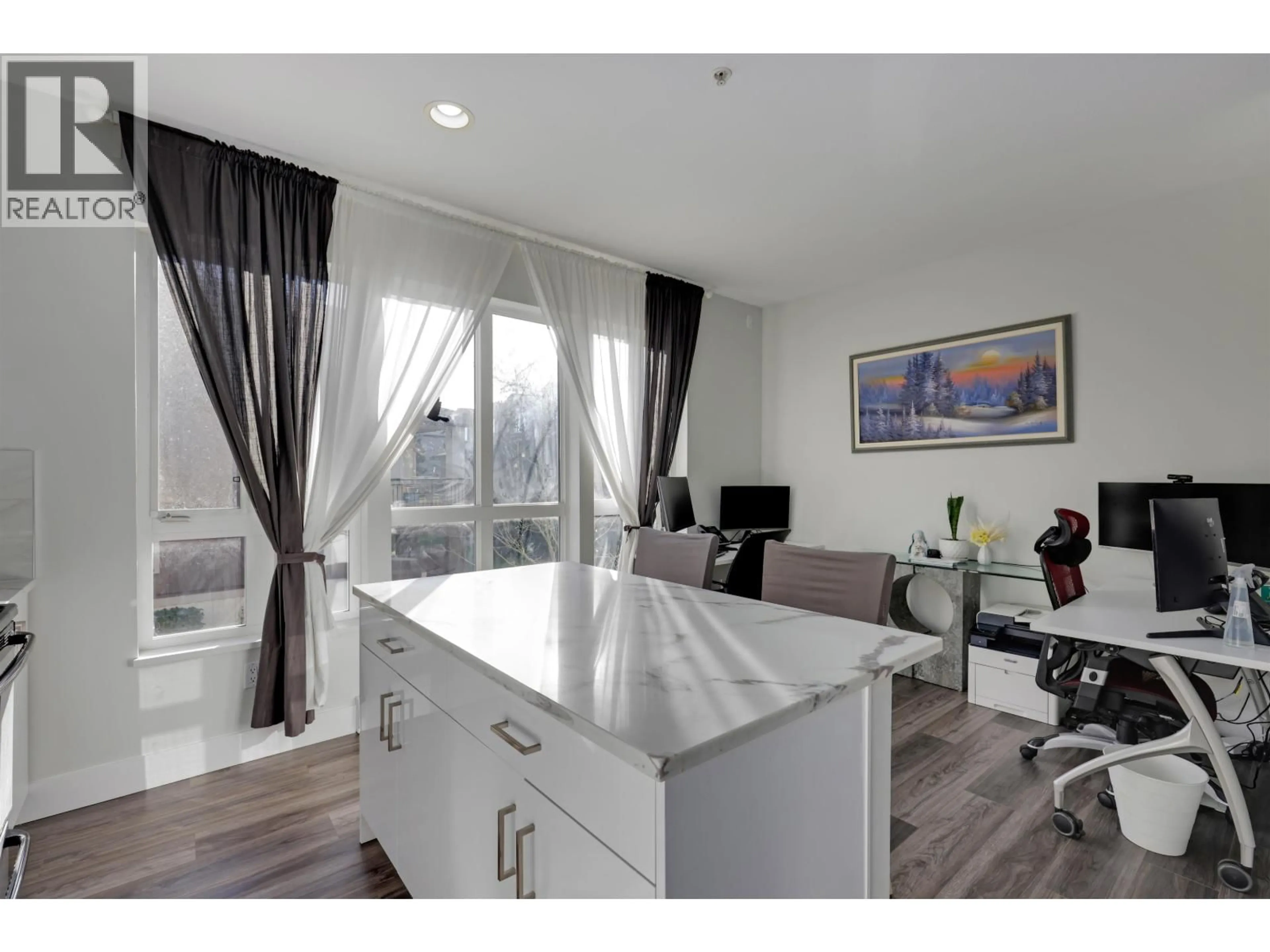 Open concept kitchen, wood/laminate floor for 50 - 160 PEMBINA STREET, New Westminster British Columbia V3M0A3