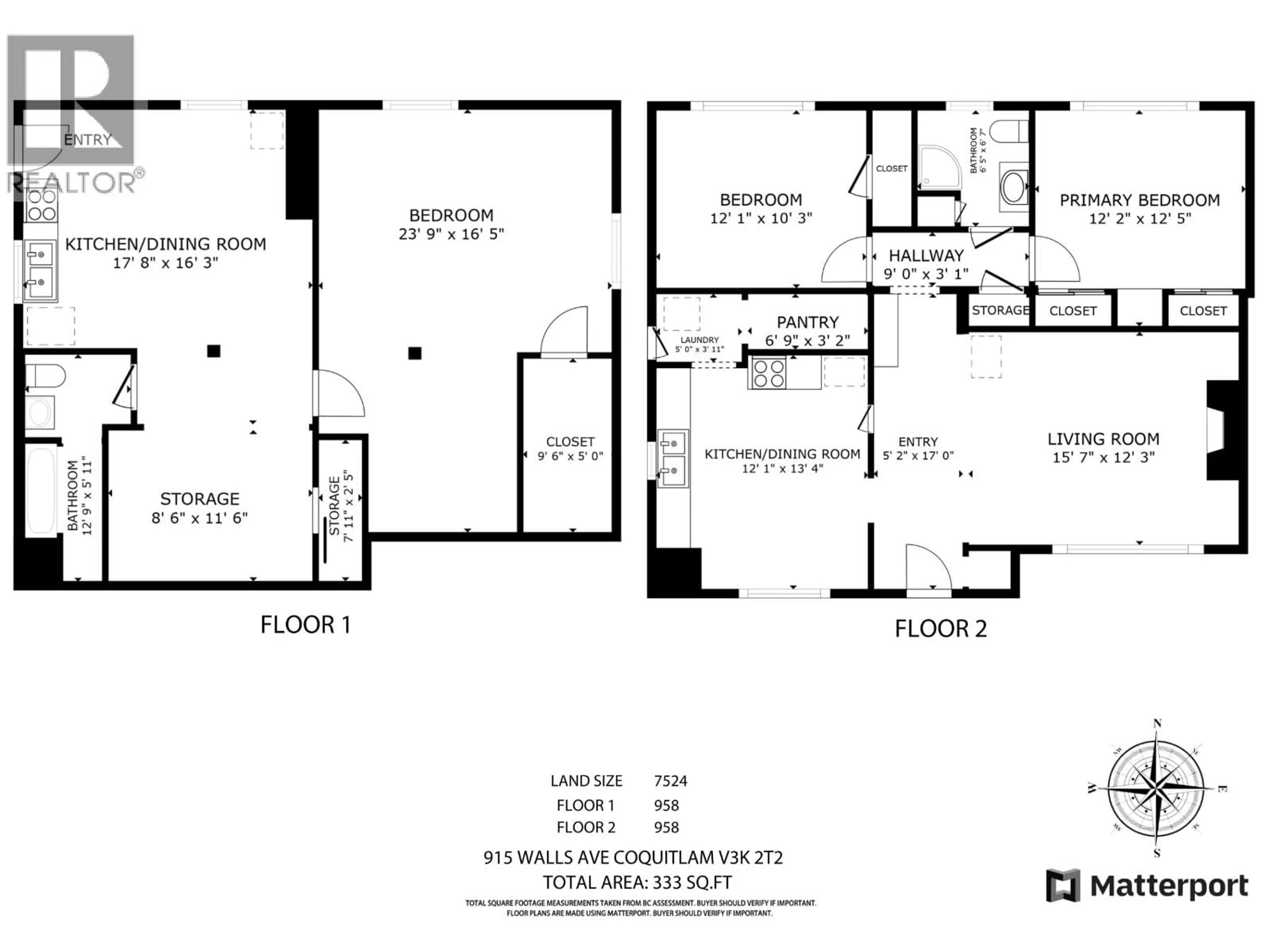 Floor plan for 915 WALLS AVENUE, Coquitlam British Columbia V3K2T2