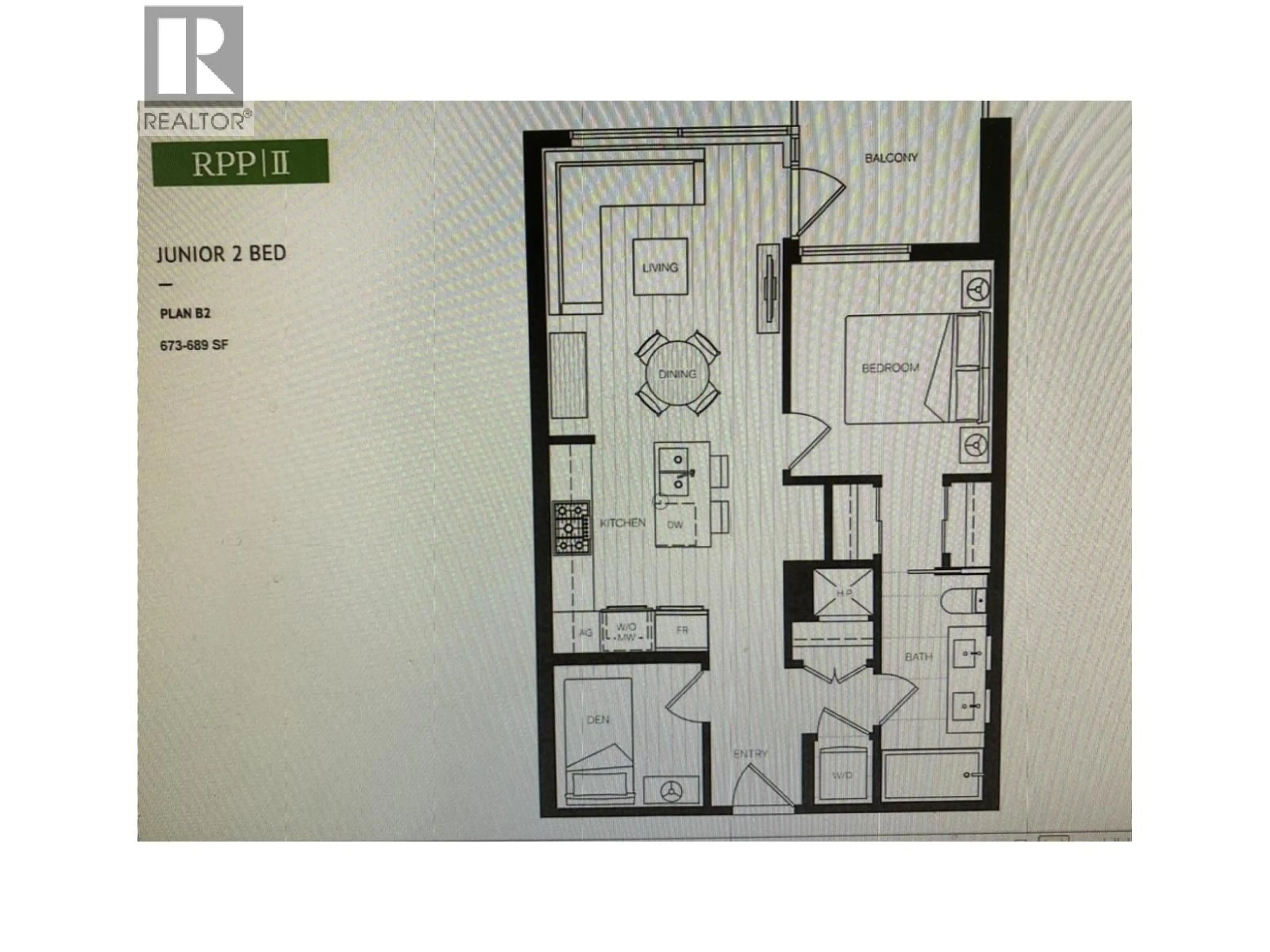 Floor plan for 1105 - 6900 PEARSON WAY, Richmond British Columbia V7C0C9