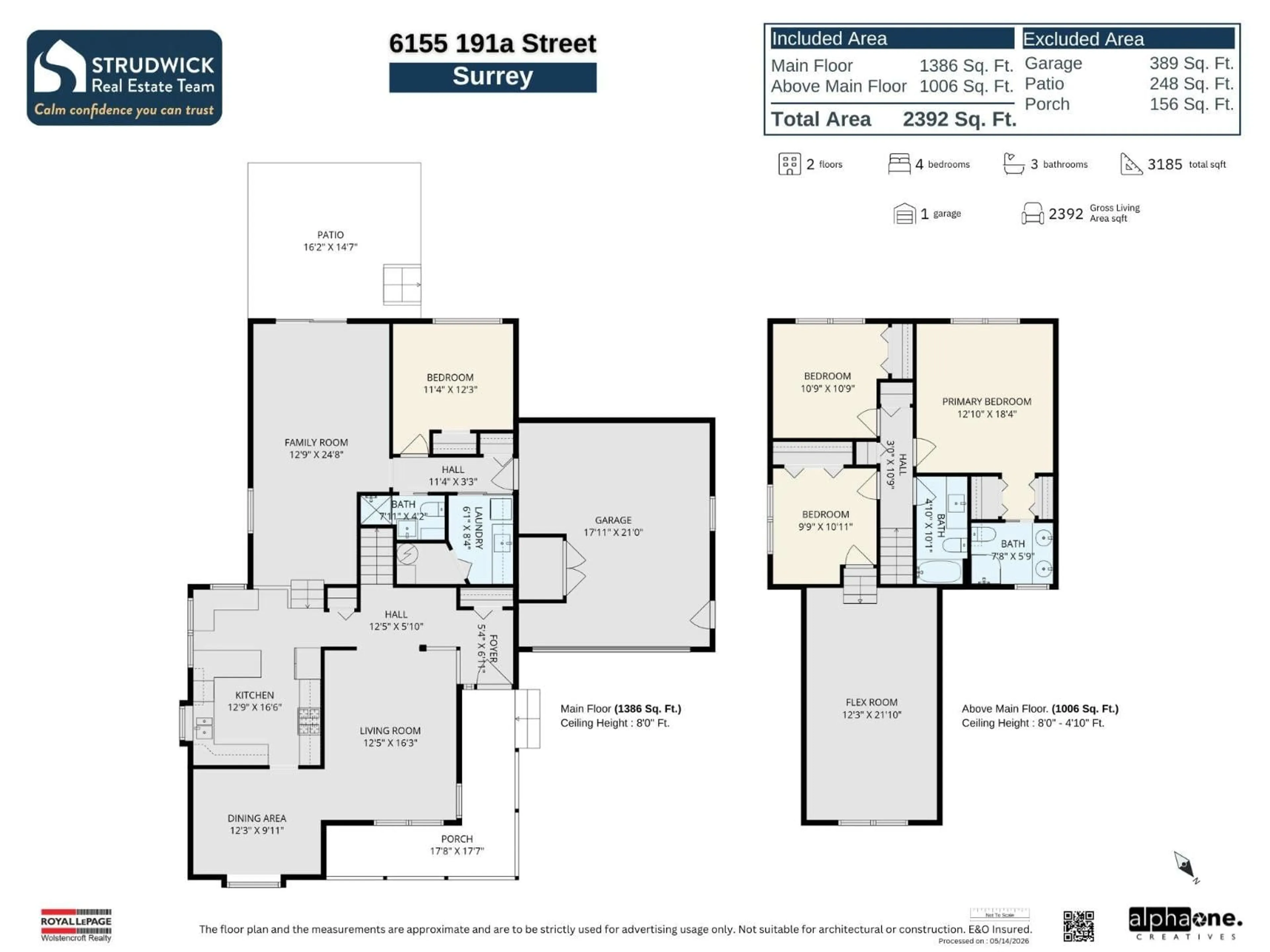 Floor plan for 6155 191A STREET, Surrey British Columbia V3S8C7