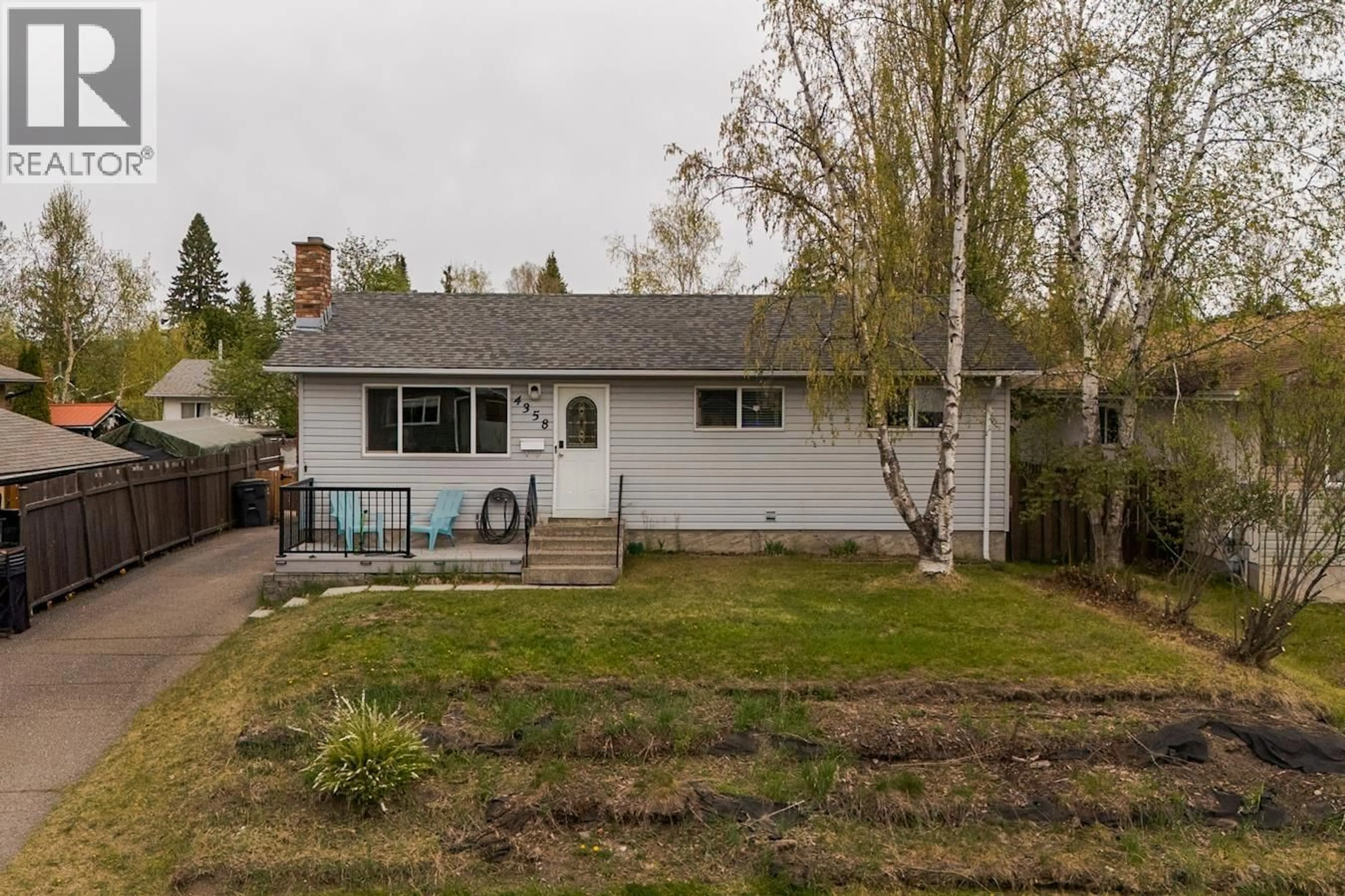 A pic from outside/outdoor area/front of a property/back of a property/a pic from drone, street for 4358 EWEN AVENUE, Prince George British Columbia V2M5Y7