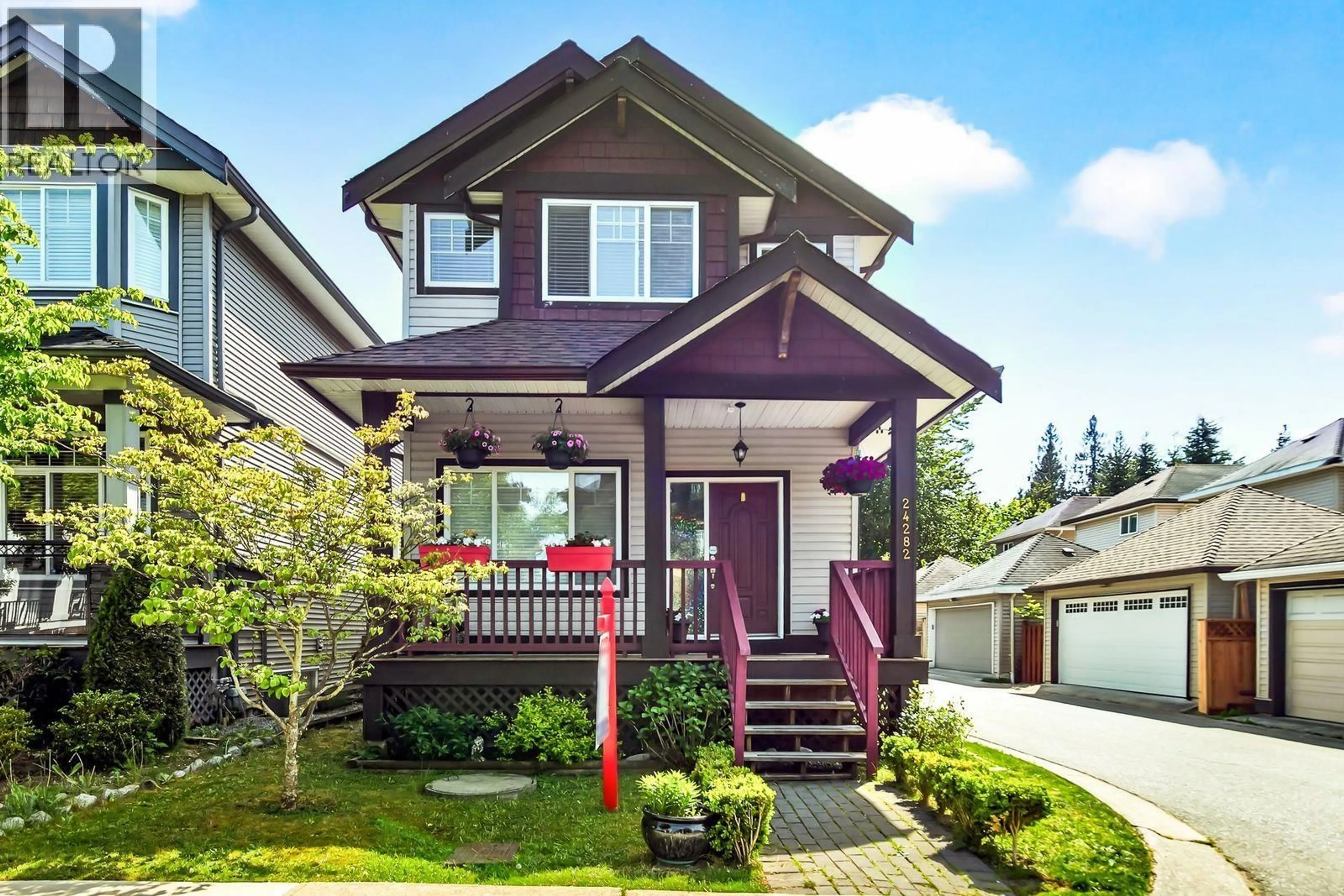 Home with vinyl exterior material, street for 24282 101A AVENUE, Maple Ridge British Columbia V2W0C2