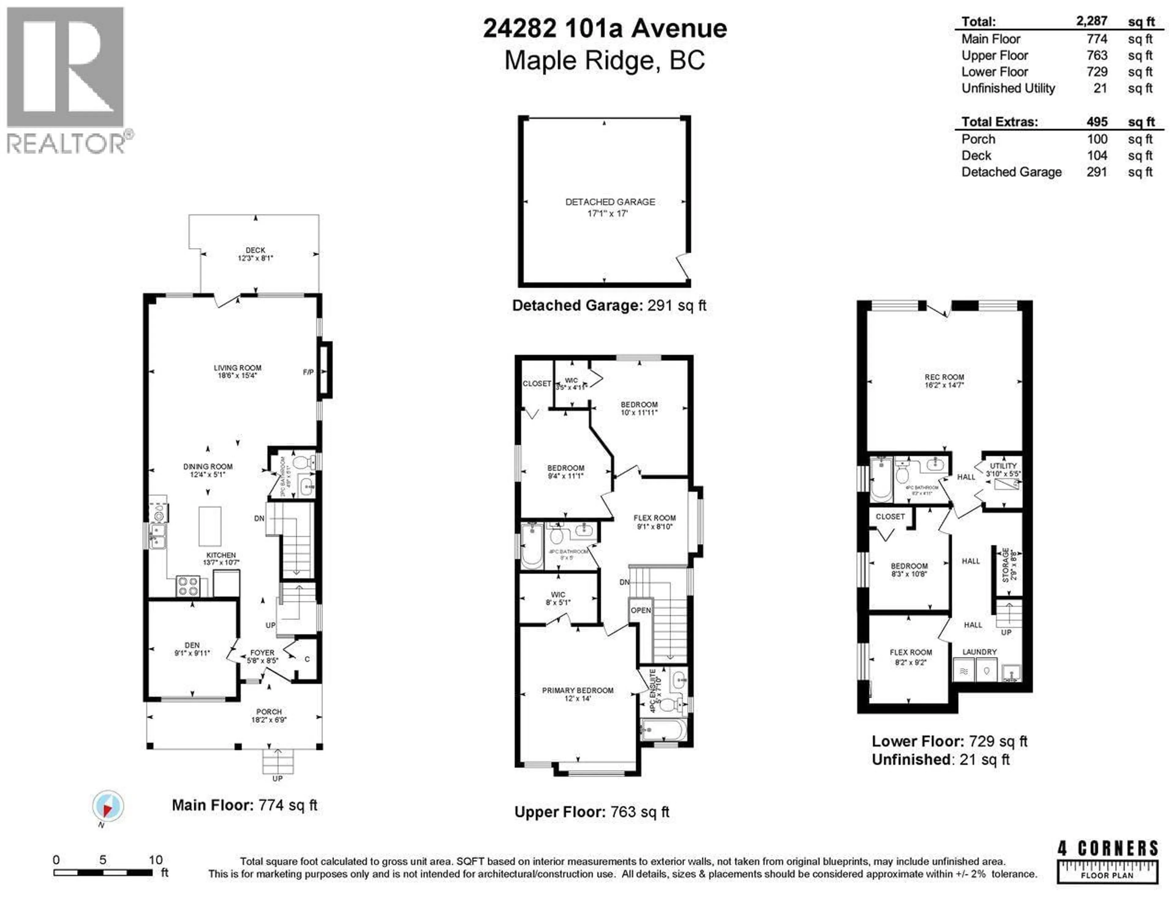 Floor plan for 24282 101A AVENUE, Maple Ridge British Columbia V2W0C2