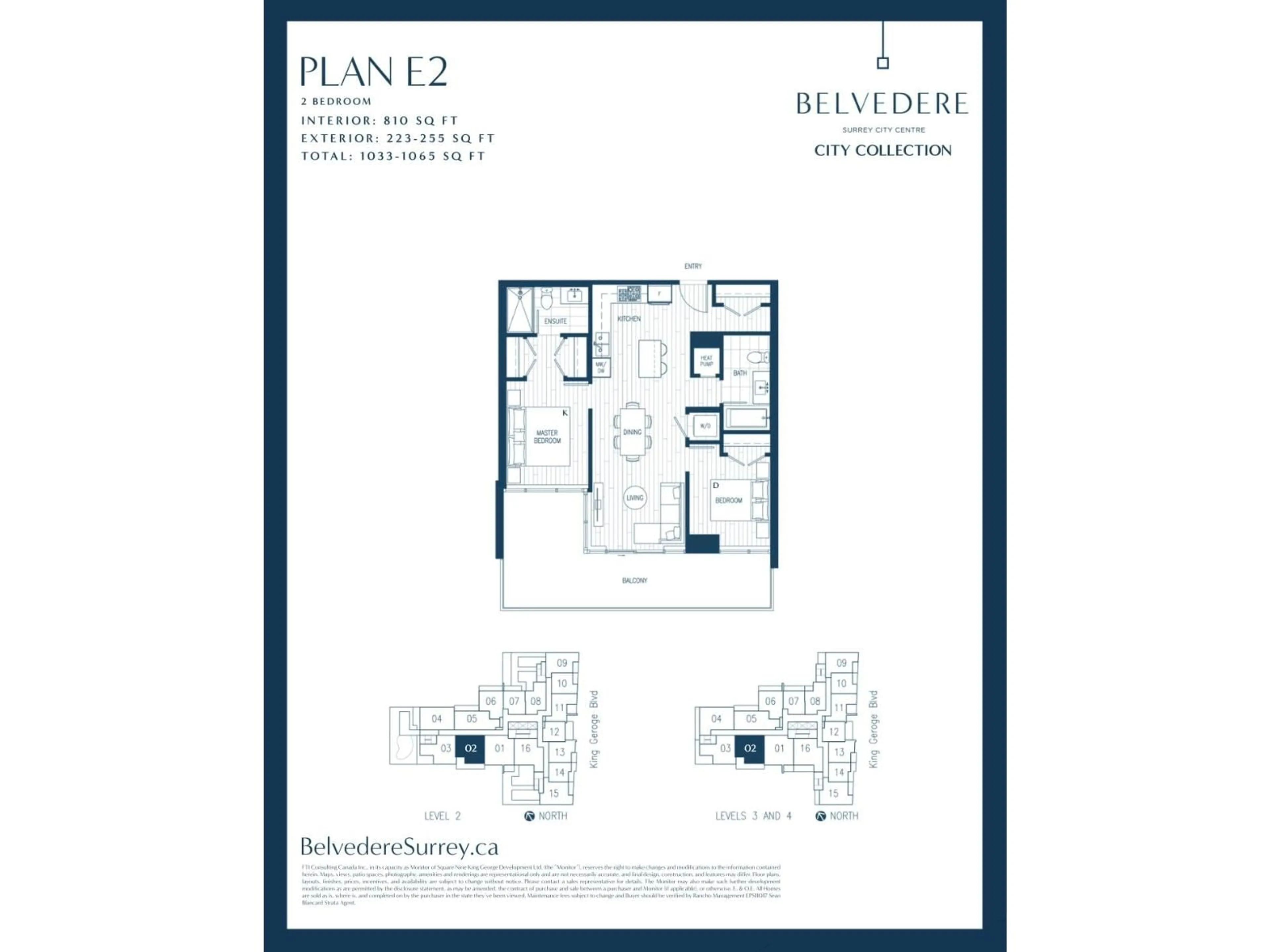 Floor plan for 202 - 9675 KING GEORGE BOULEVARD, Surrey British Columbia V3T0T7
