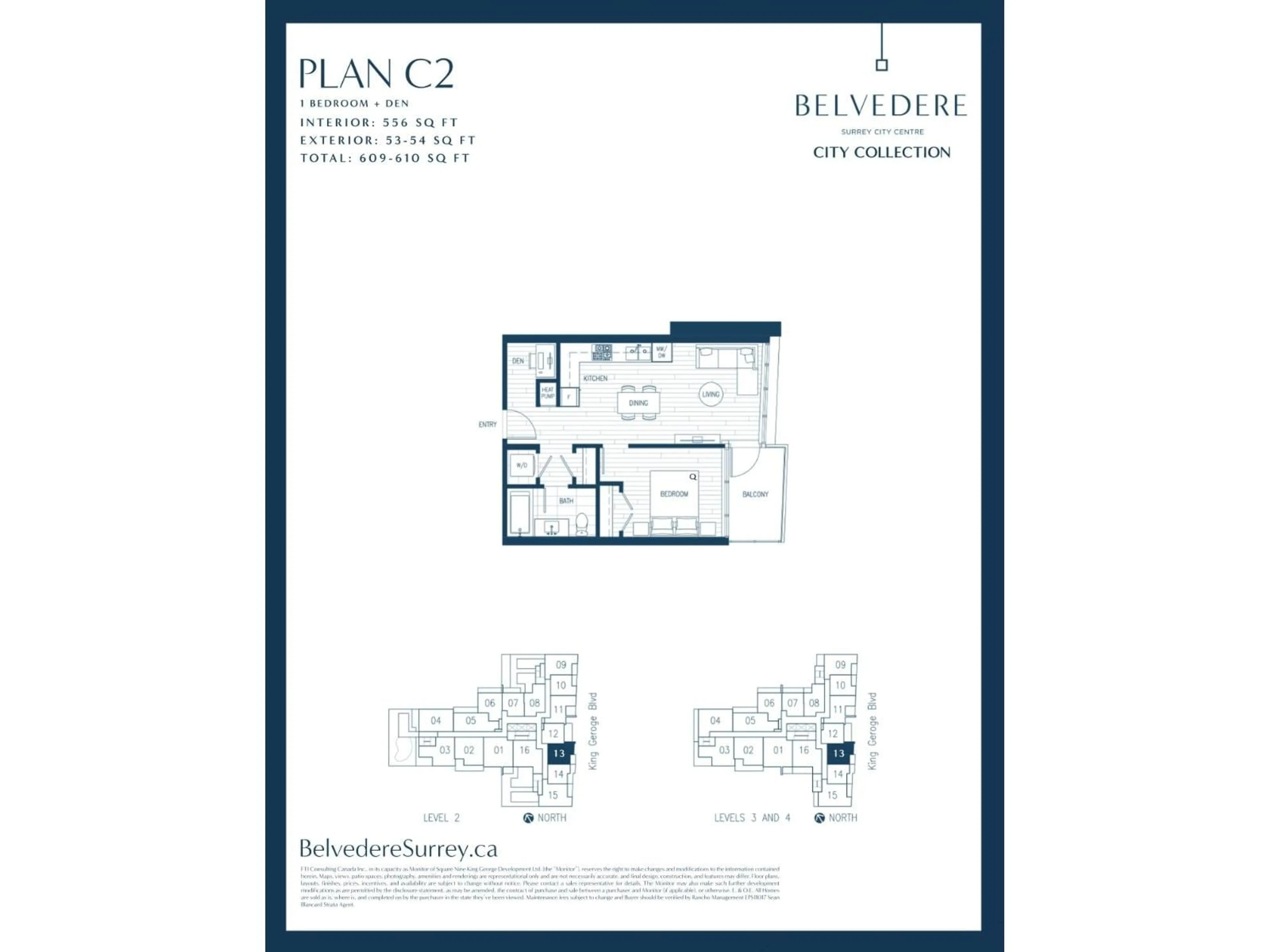 Floor plan for 213 - 9675 KING GEORGE BOULEVARD, Surrey British Columbia V3T2V3